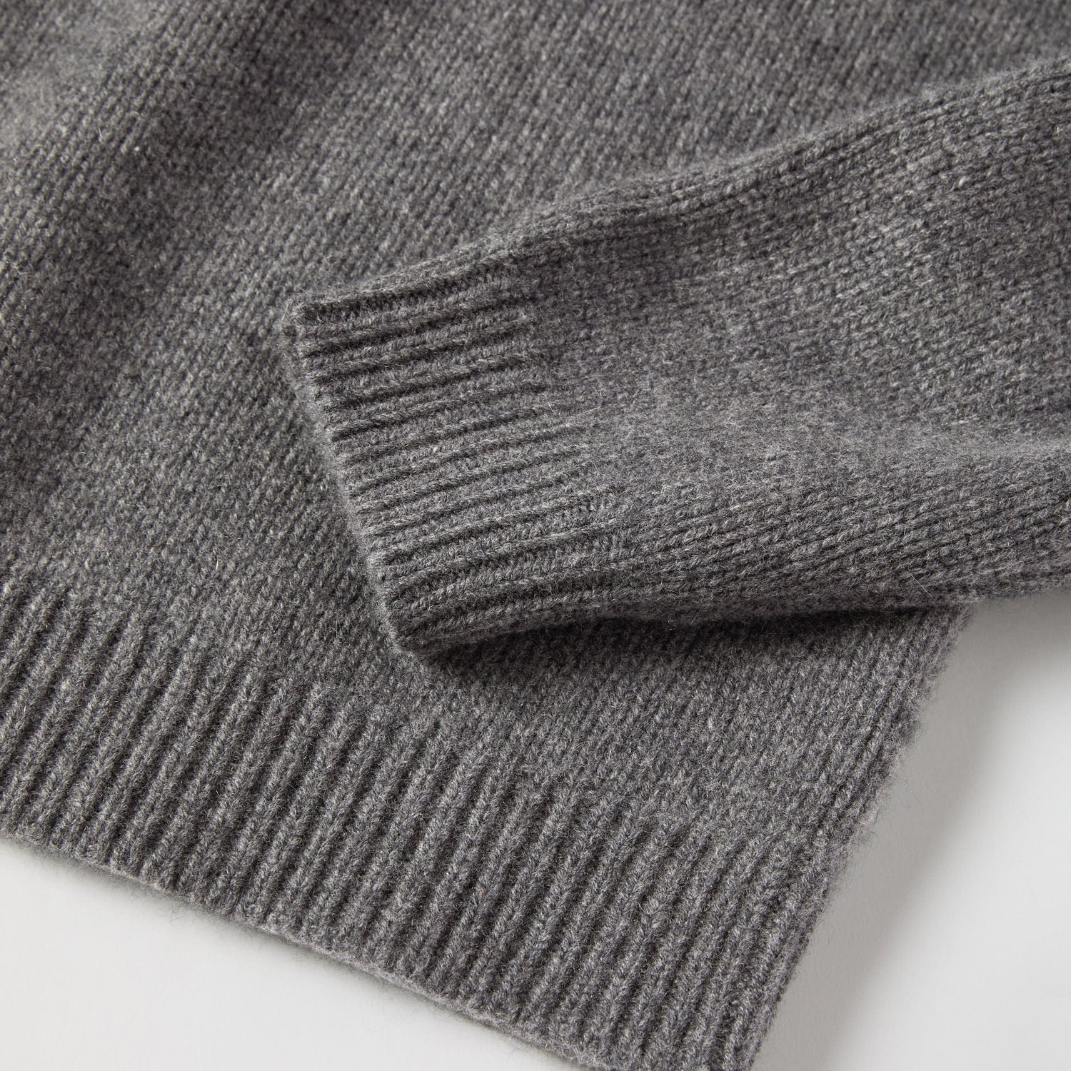 Men's Heavy Wool-Cashmere Roll Neck Sweater