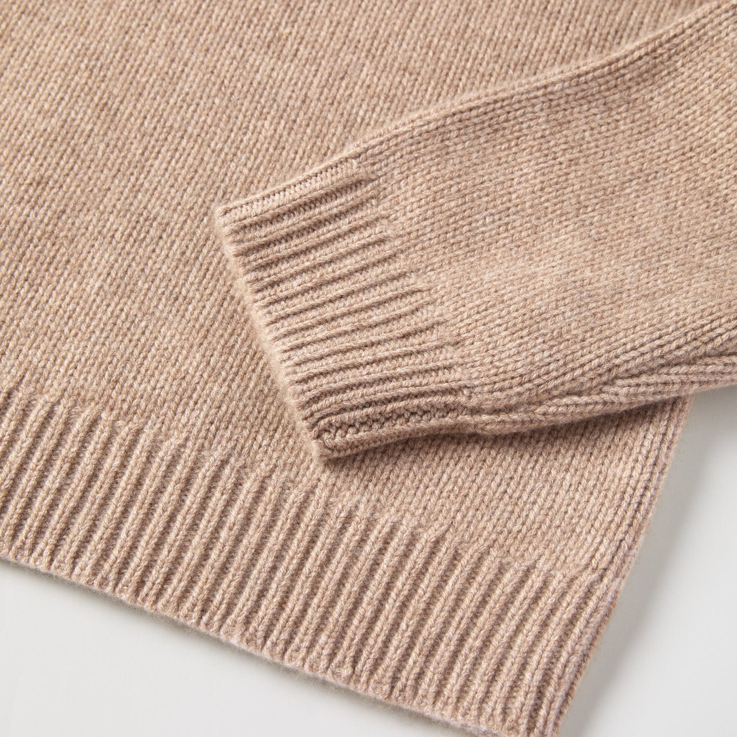 Men's Heavy Wool-Cashmere Roll Neck Sweater