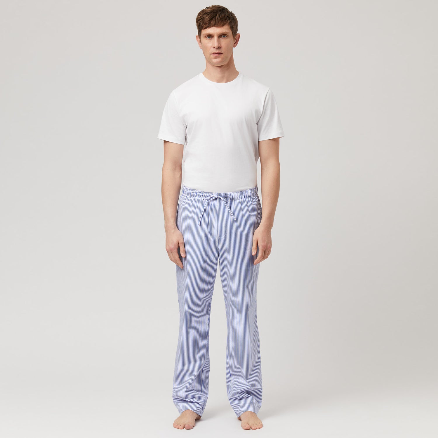 Men's Cotton-Poplin Pyjama Trousers