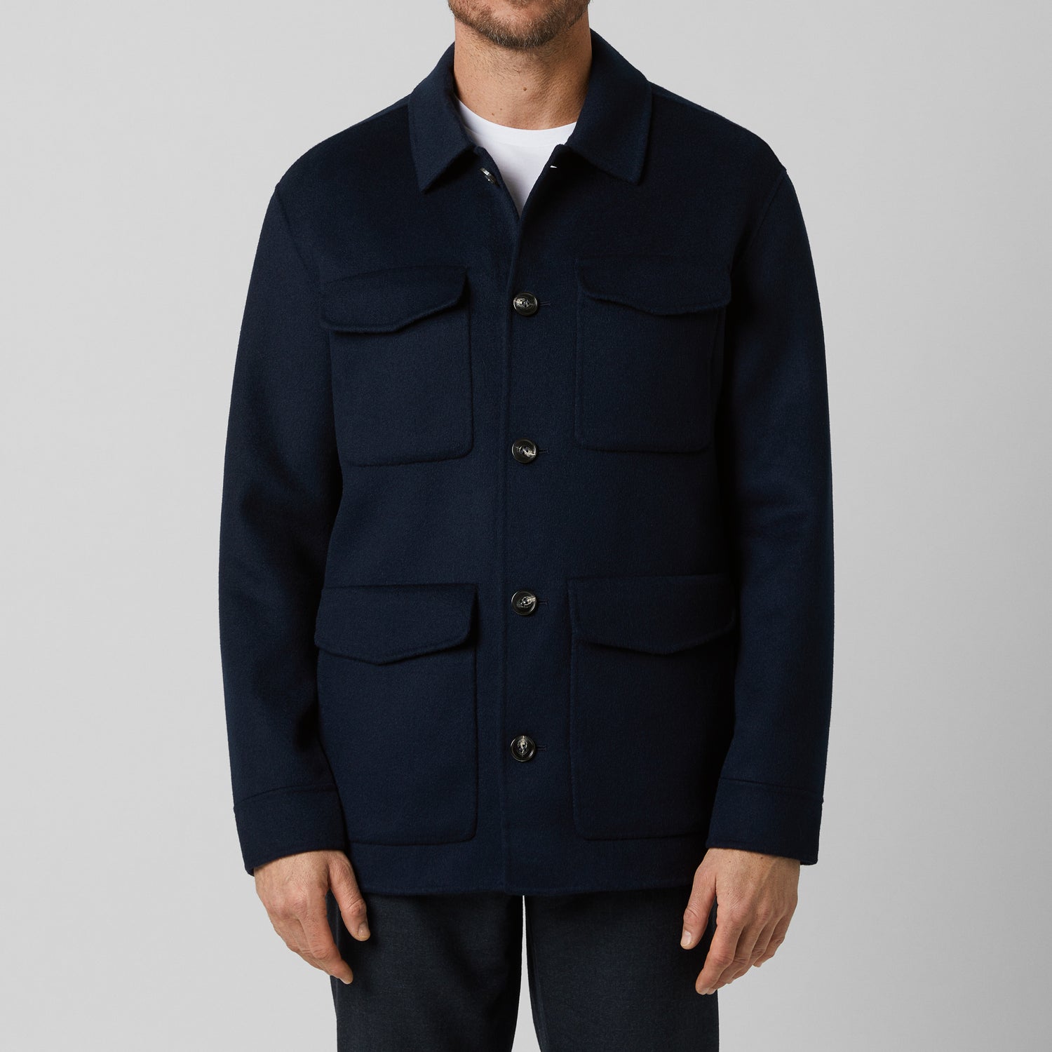 Men's Doublé Wool-Cashmere Jacket