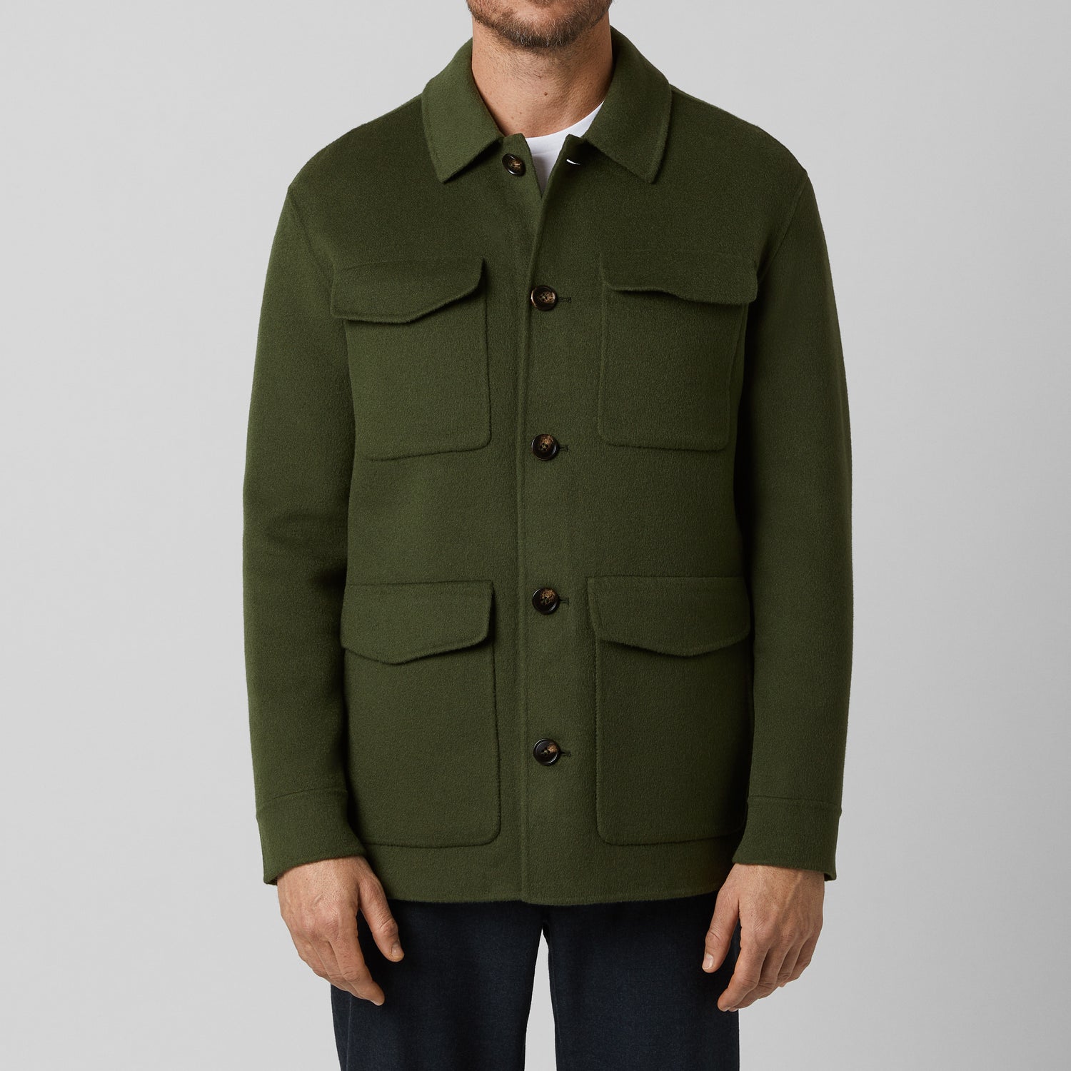 Men's Doublé Wool-Cashmere Jacket