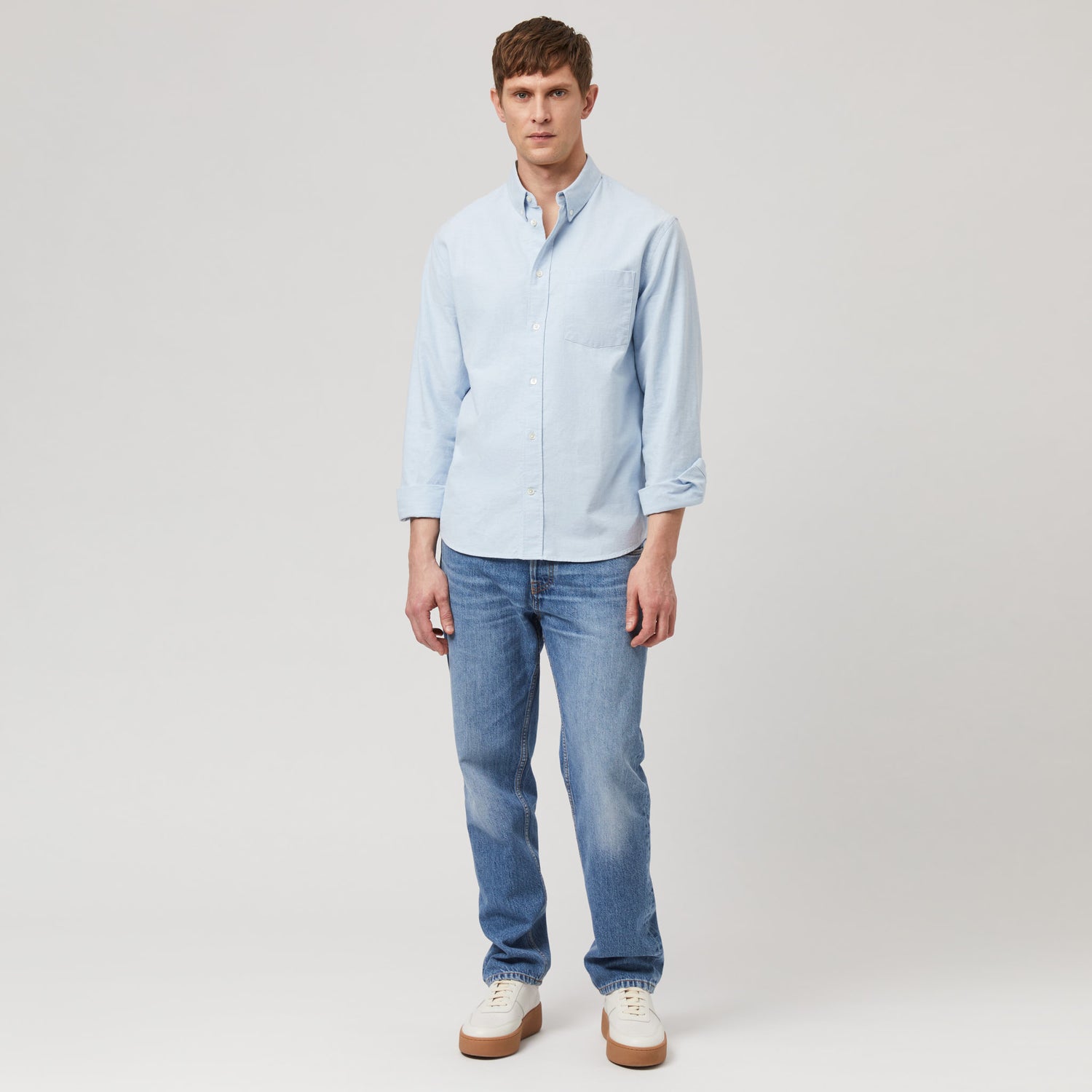 Men's Relaxed Button-Down Oxford Shirt