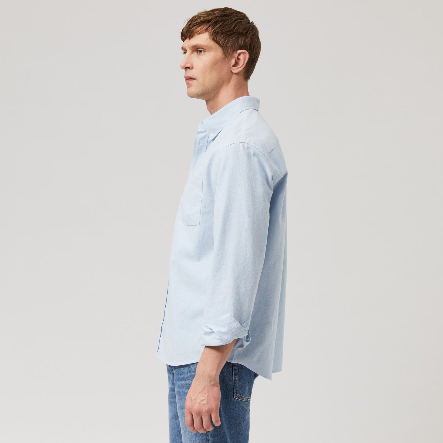 Men's Relaxed Button-Down Oxford Shirt