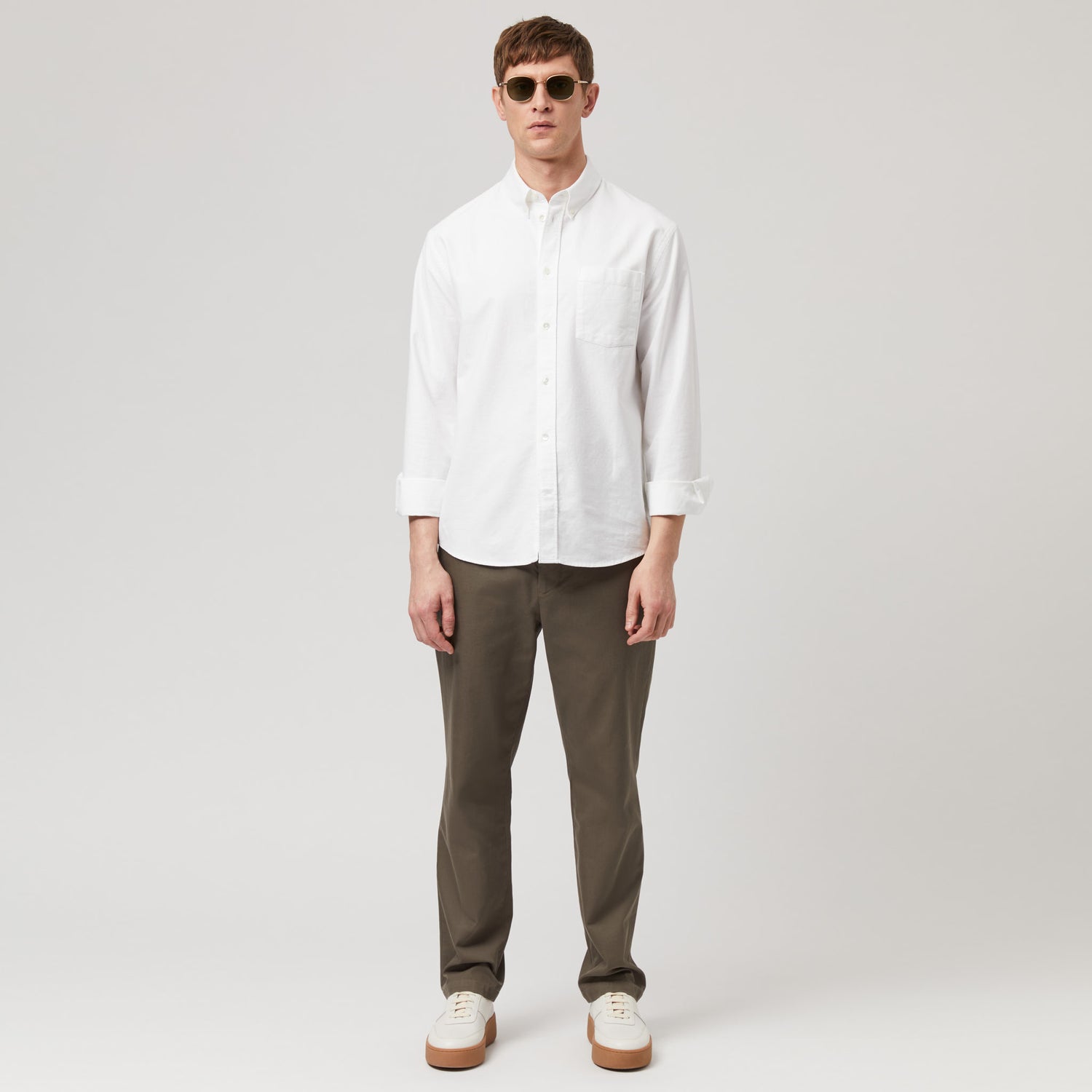 Men's Relaxed Button-Down Oxford Shirt