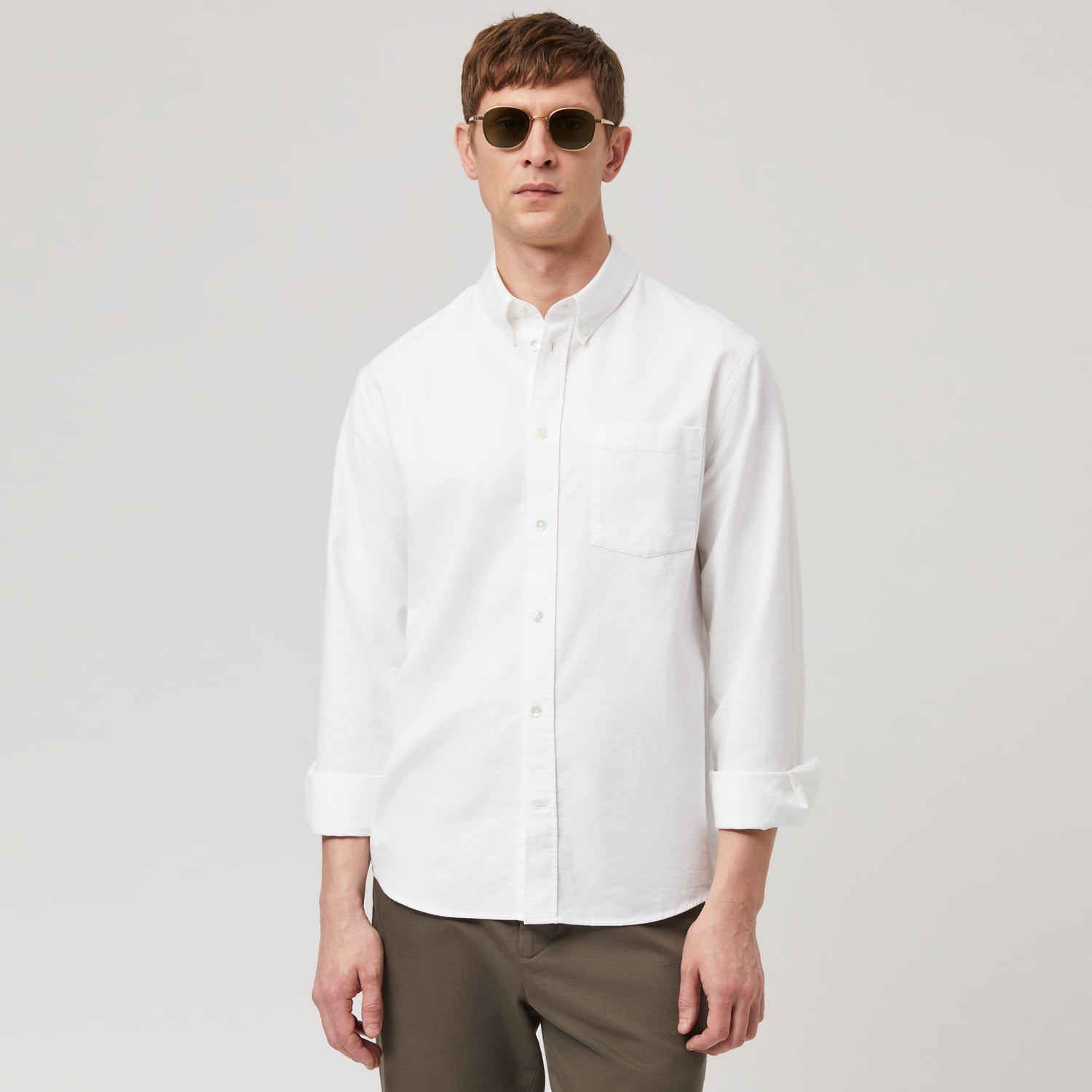 Men's Relaxed Button-Down Oxford Shirt