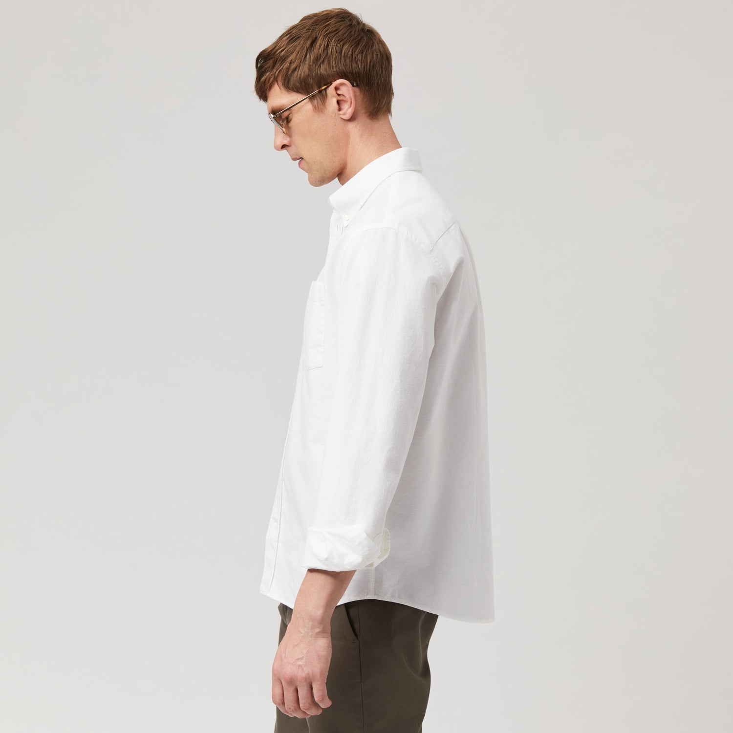 Men's Relaxed Button-Down Oxford Shirt