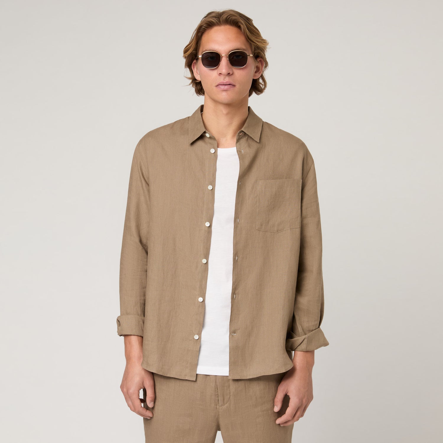Men's Relaxed Linen Shirt
