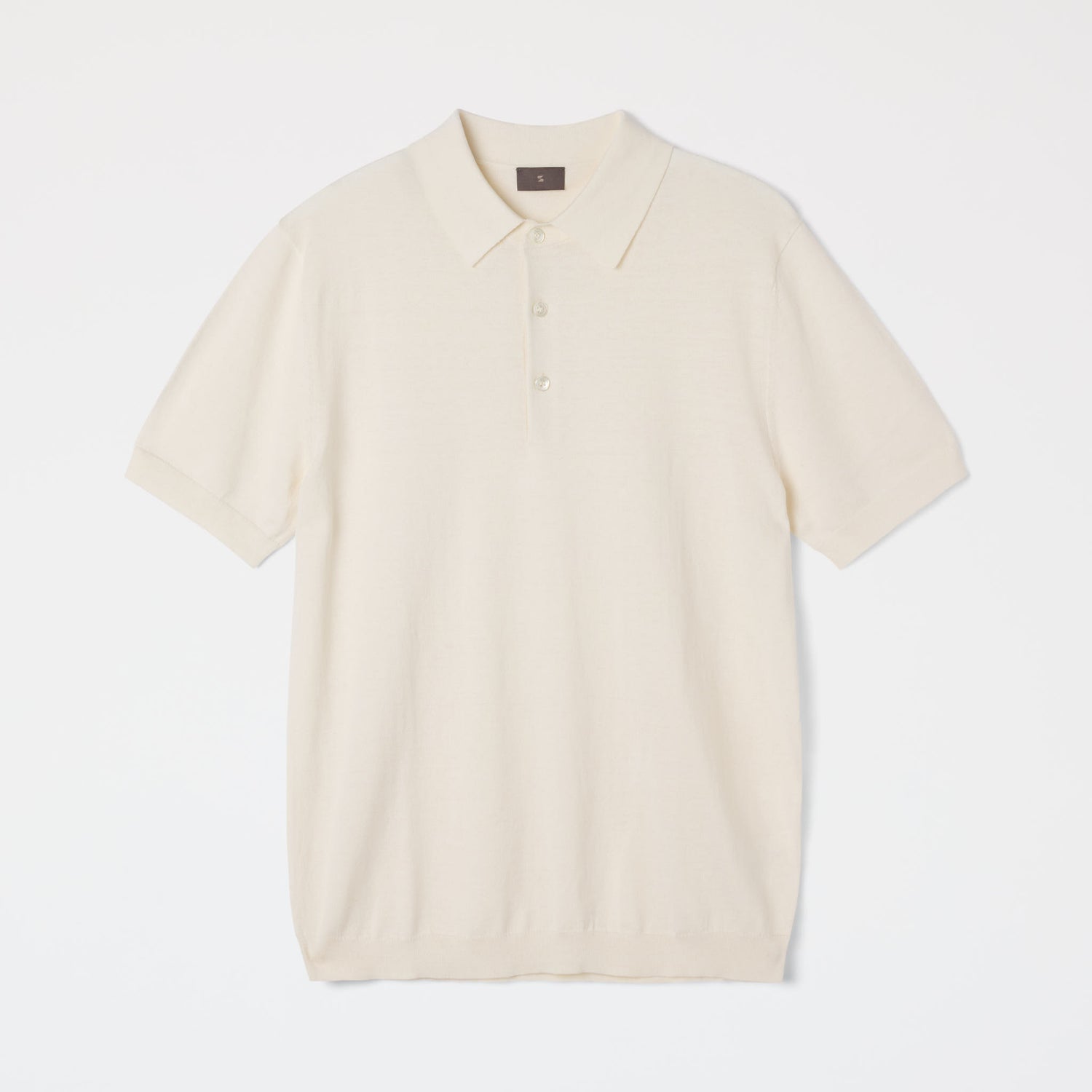 Men's Silk-Cotton Short Sleeve Polo