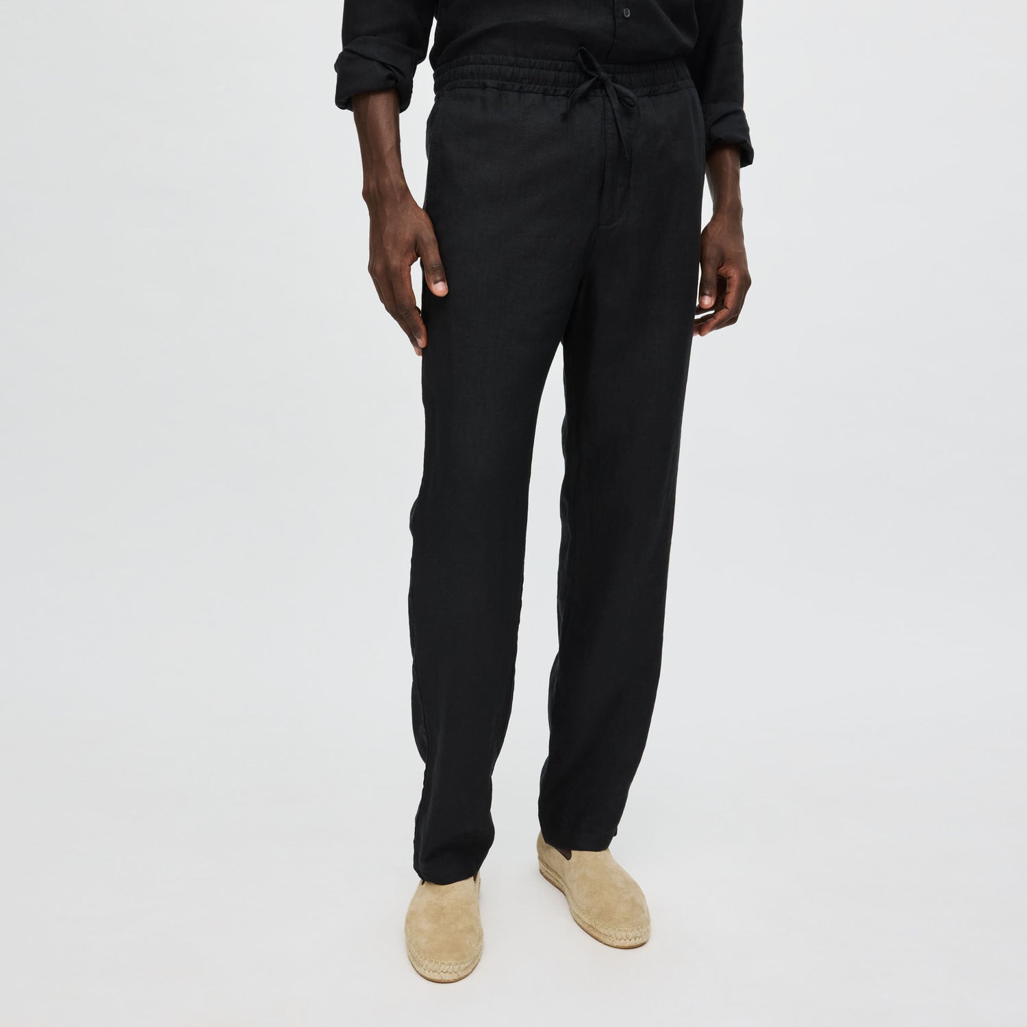 Men's Linen Drawstring Trousers