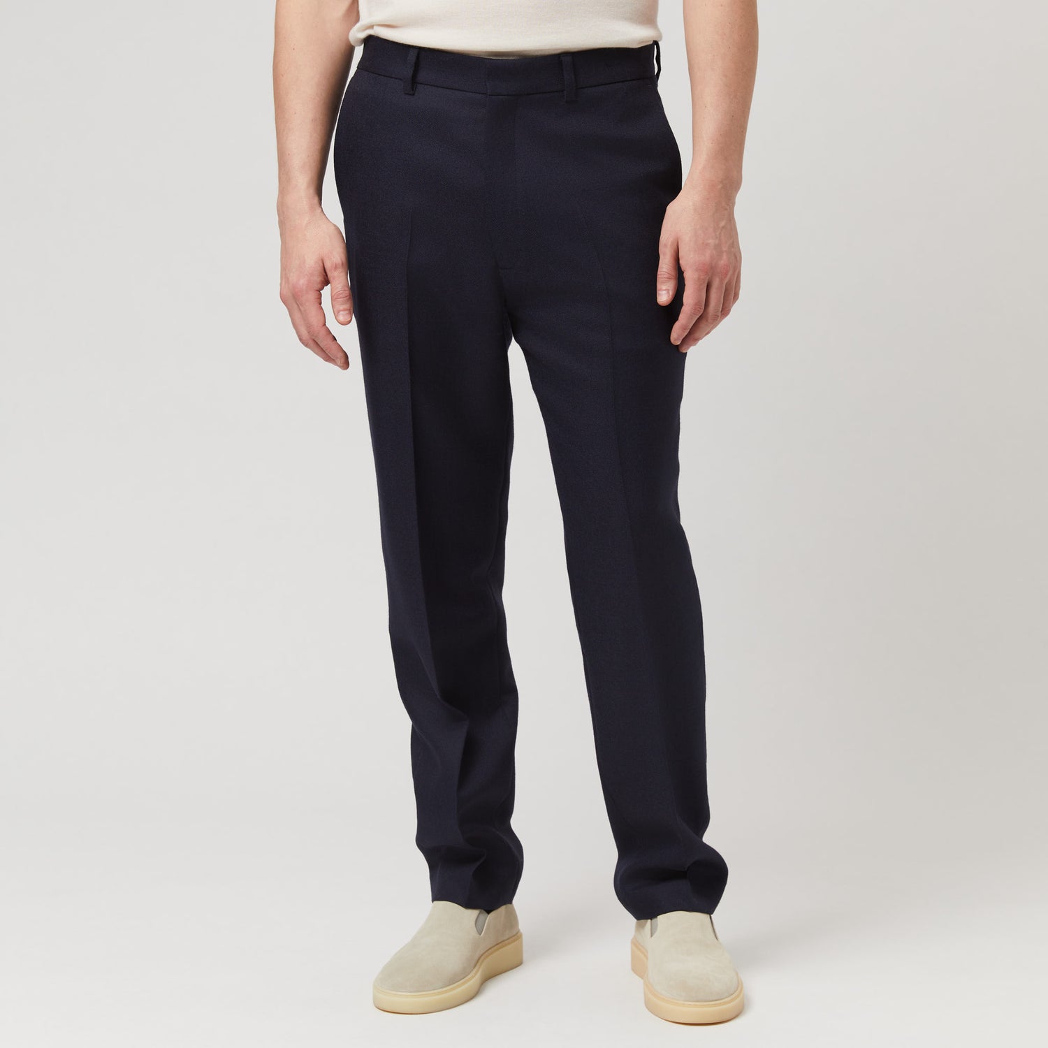 Men's Tapered Wool Trousers