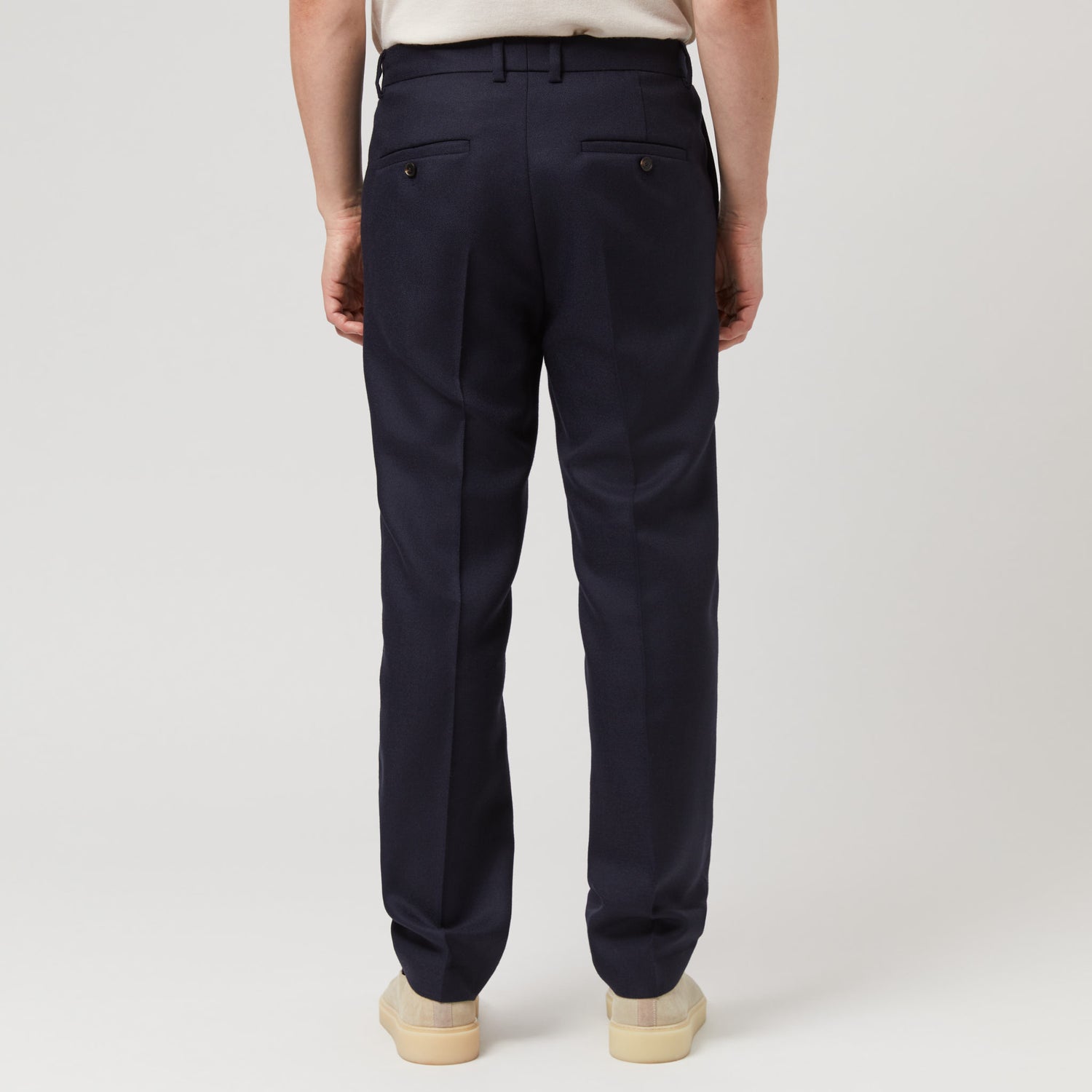 Men's Tapered Wool Trousers