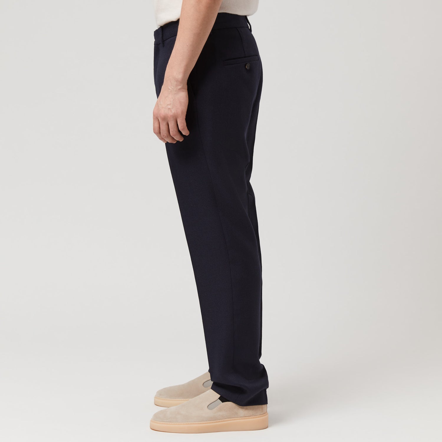 Men's Tapered Wool Trousers