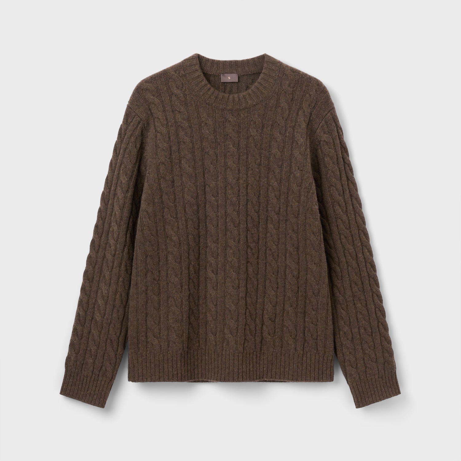 Men's Wool-Cashmere Cable Sweater