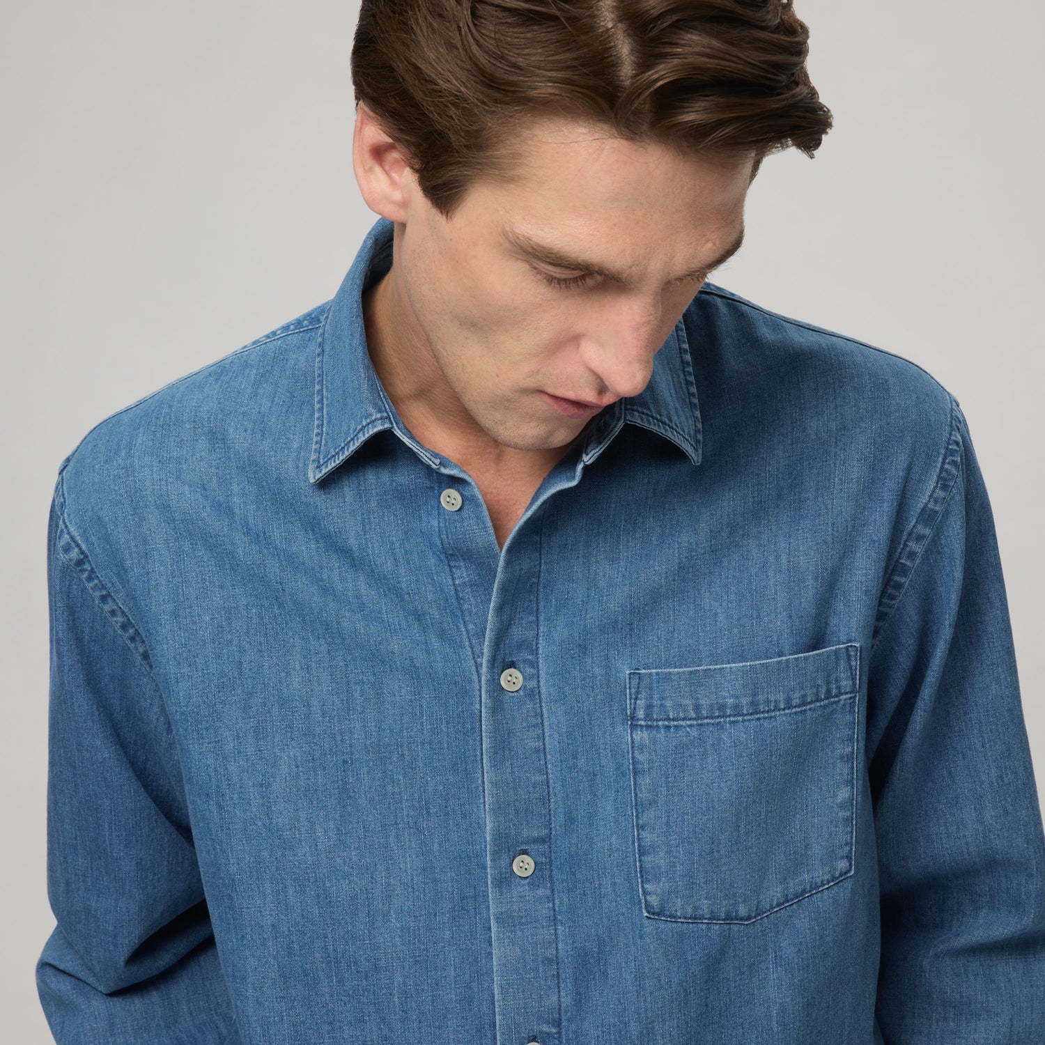Men's Relaxed Denim Shirt