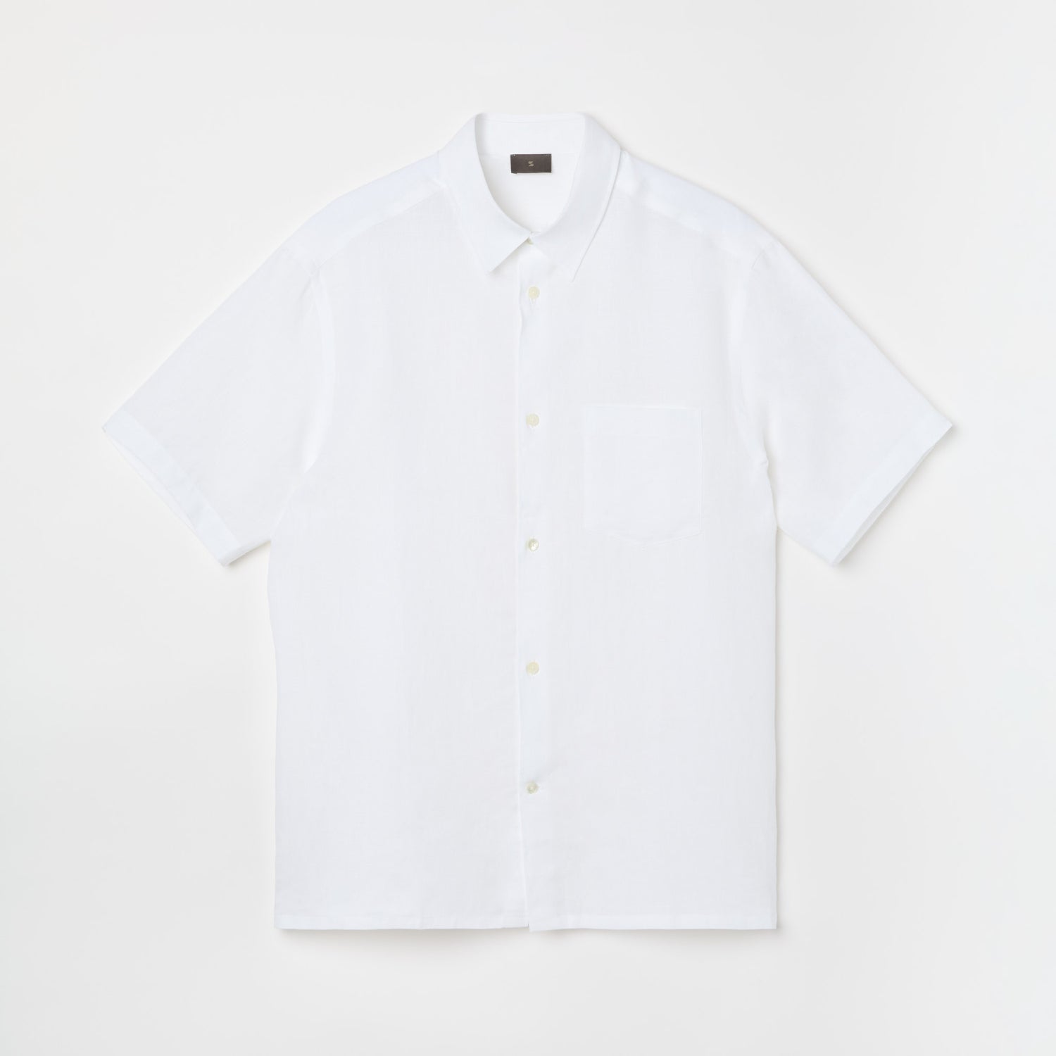 Men's Relaxed Short Sleeve Linen Shirt