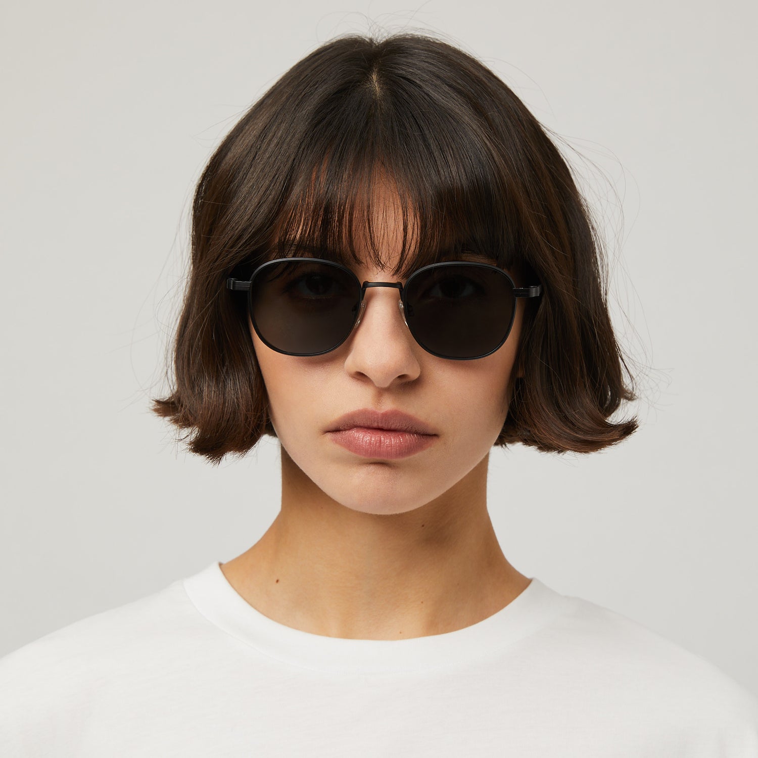 Palmarola Square Titanium Sunglasses