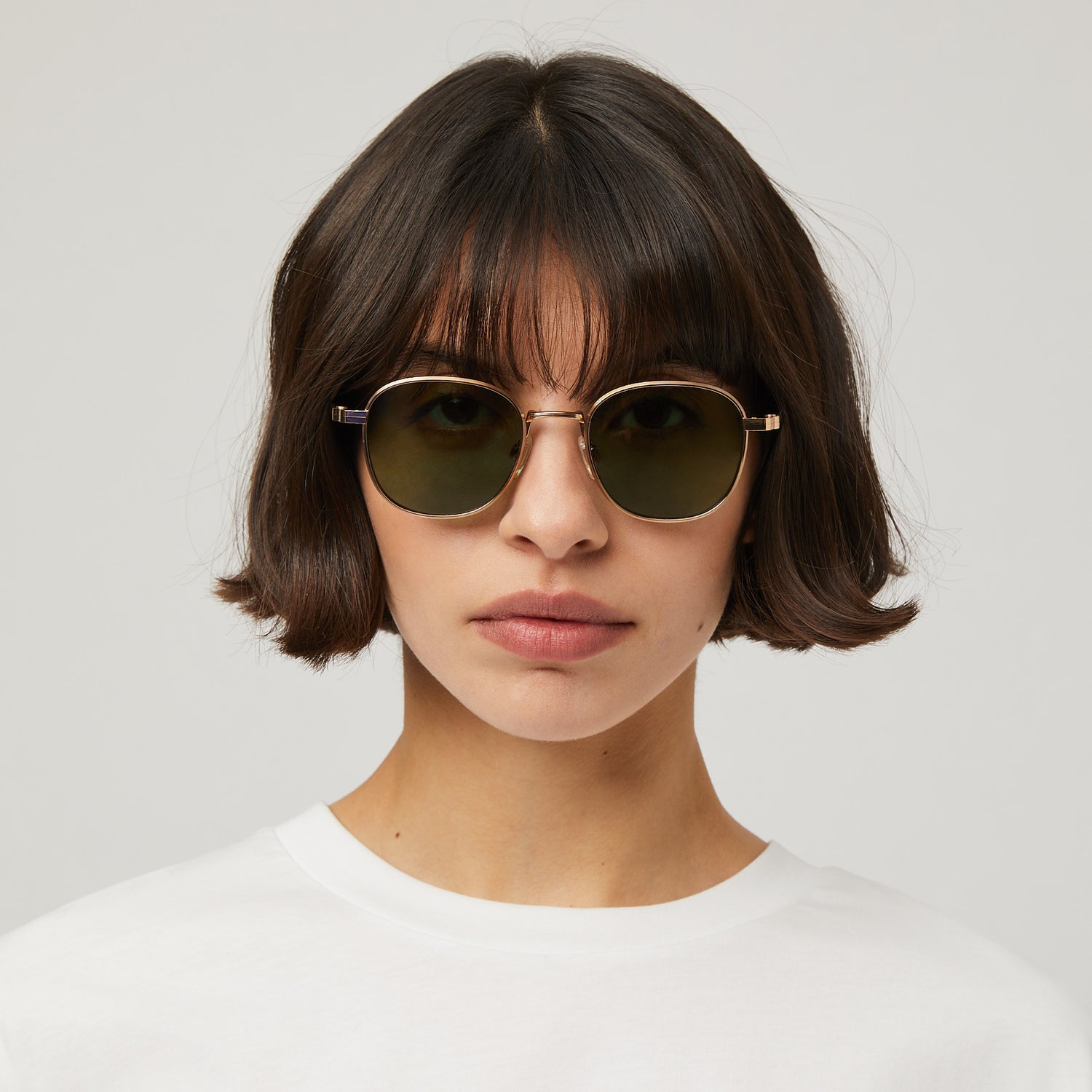 Palmarola Square Titanium Sunglasses