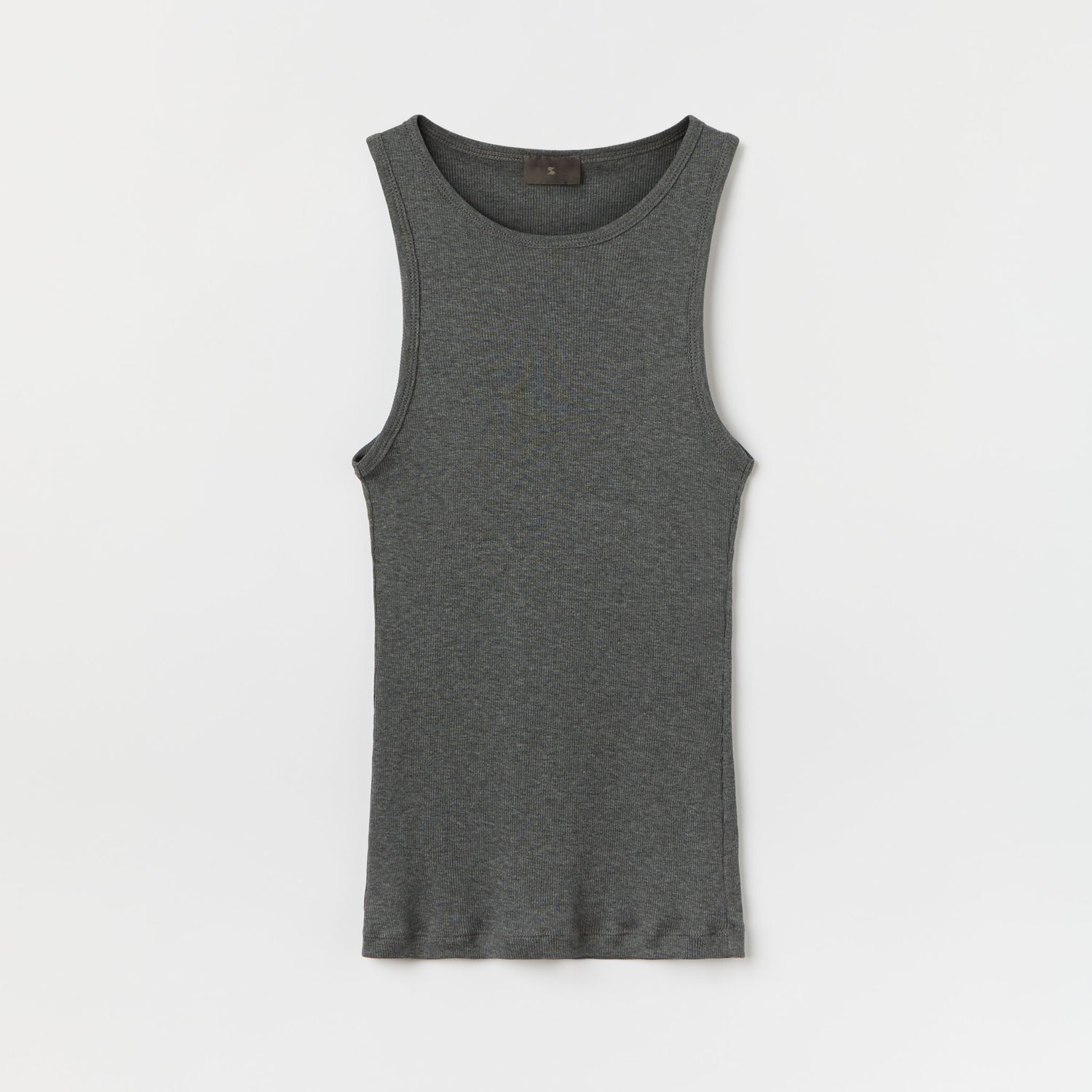Women's Ribbed Cotton-Silk Tank Top