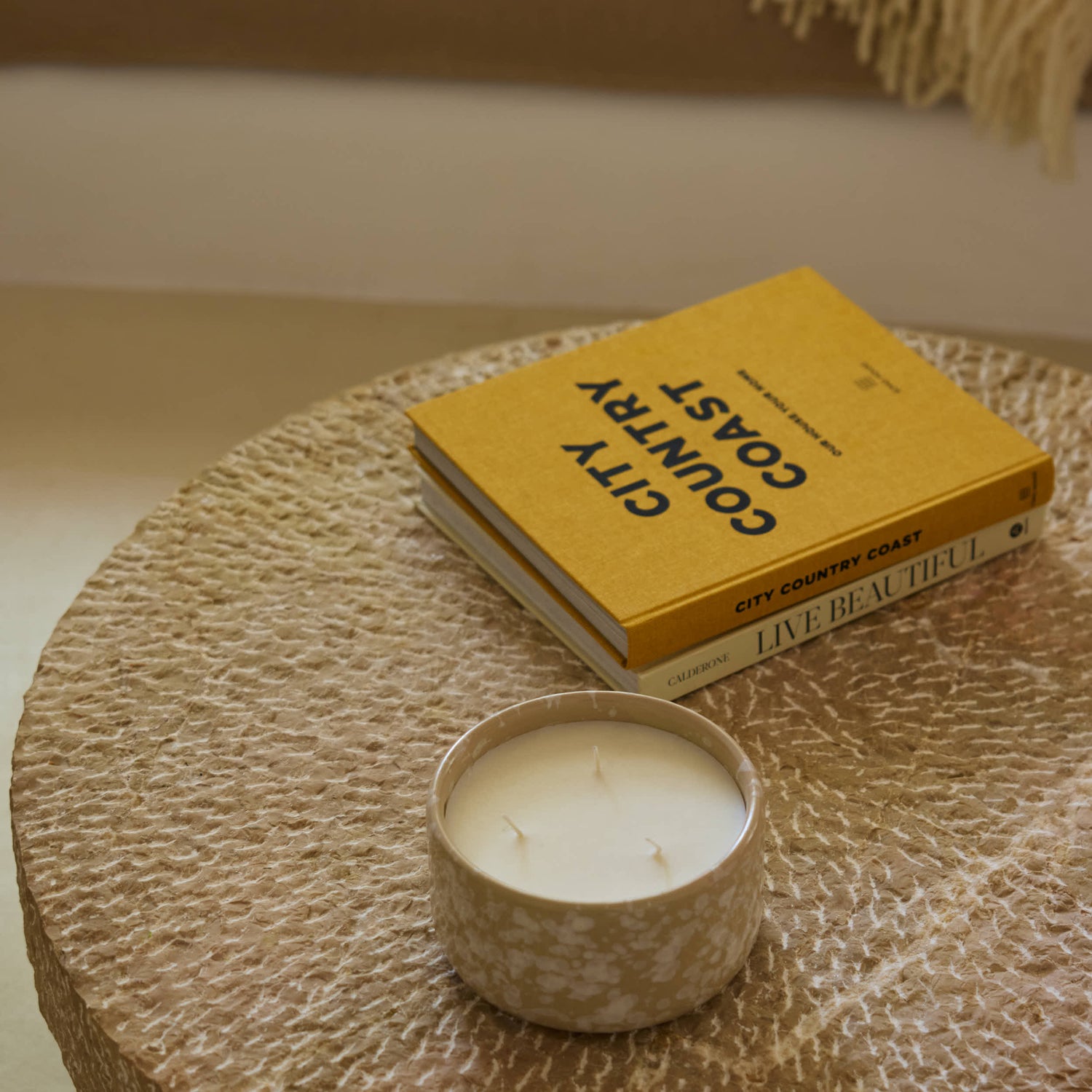 3-Wick Scented Candle Firewood Amber Pimento