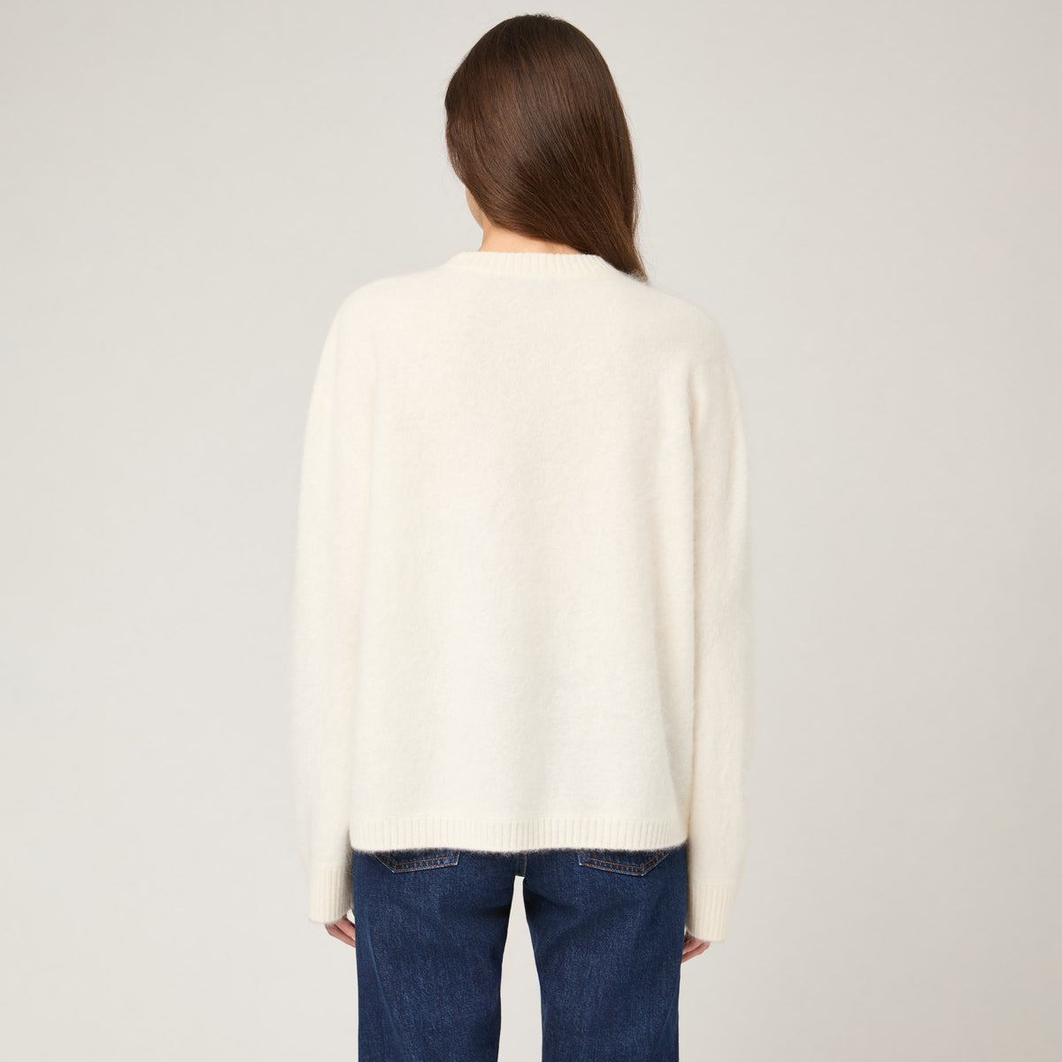 Women's Brushed Cashmere Crewneck Sweater