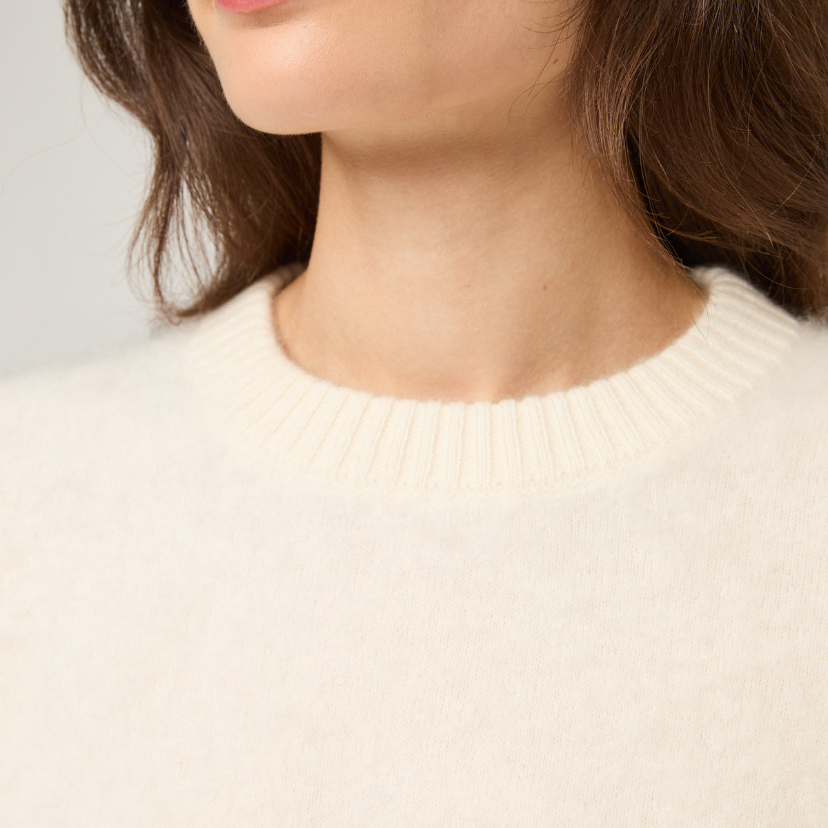 Women's Brushed Cashmere Crewneck Sweater