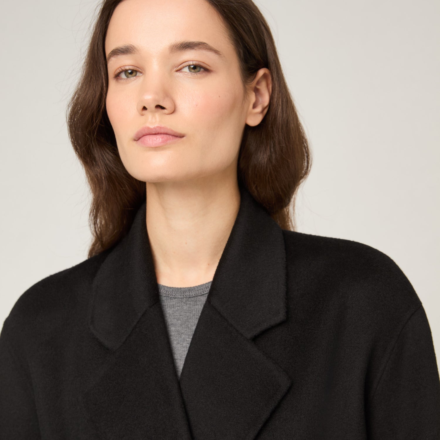 Women's Wool-Cashmere Doublé Robe Coat