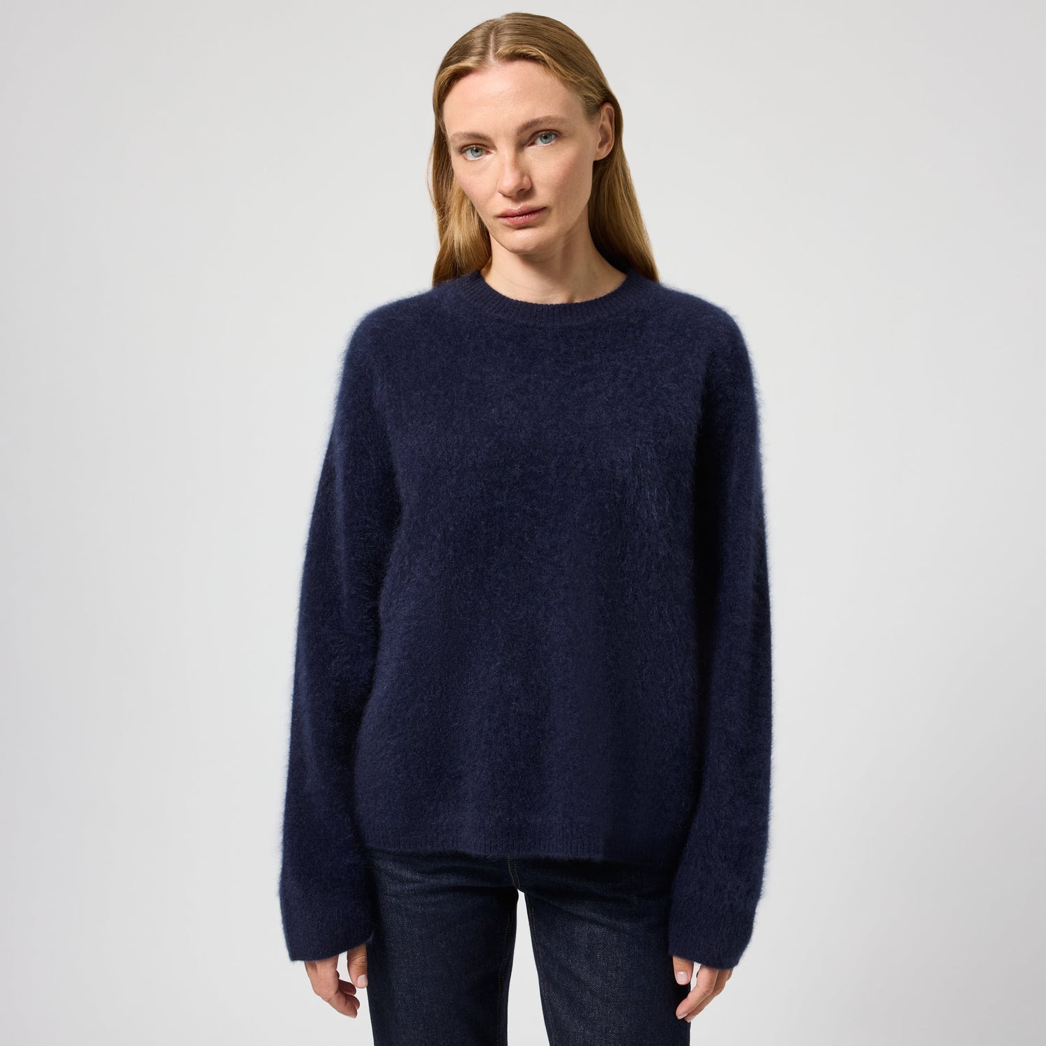 Women's Brushed Cashmere Crewneck Sweater