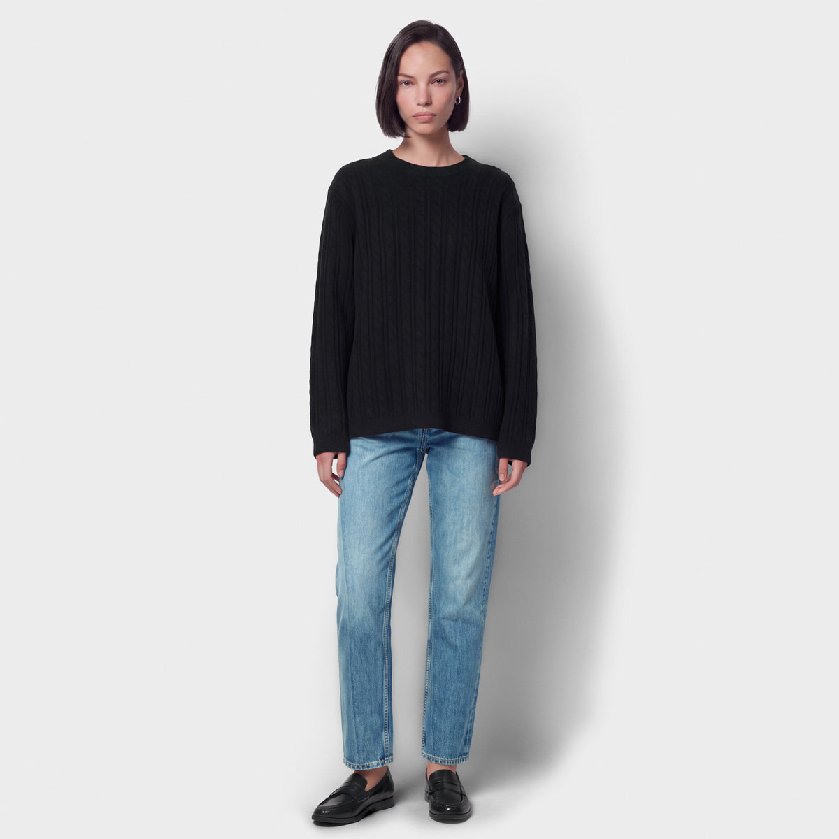 Women's Cashmere Cable Knit Sweater