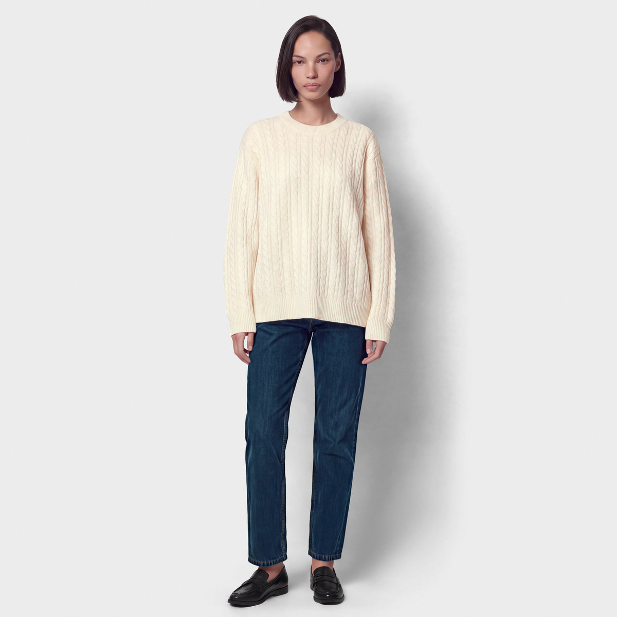Women's Cashmere Cable Knit Sweater
