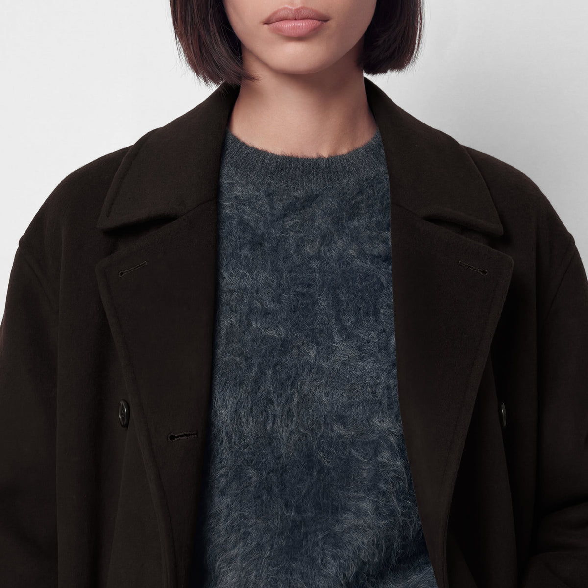 Women's Double-Breasted Wool Doublé Coat