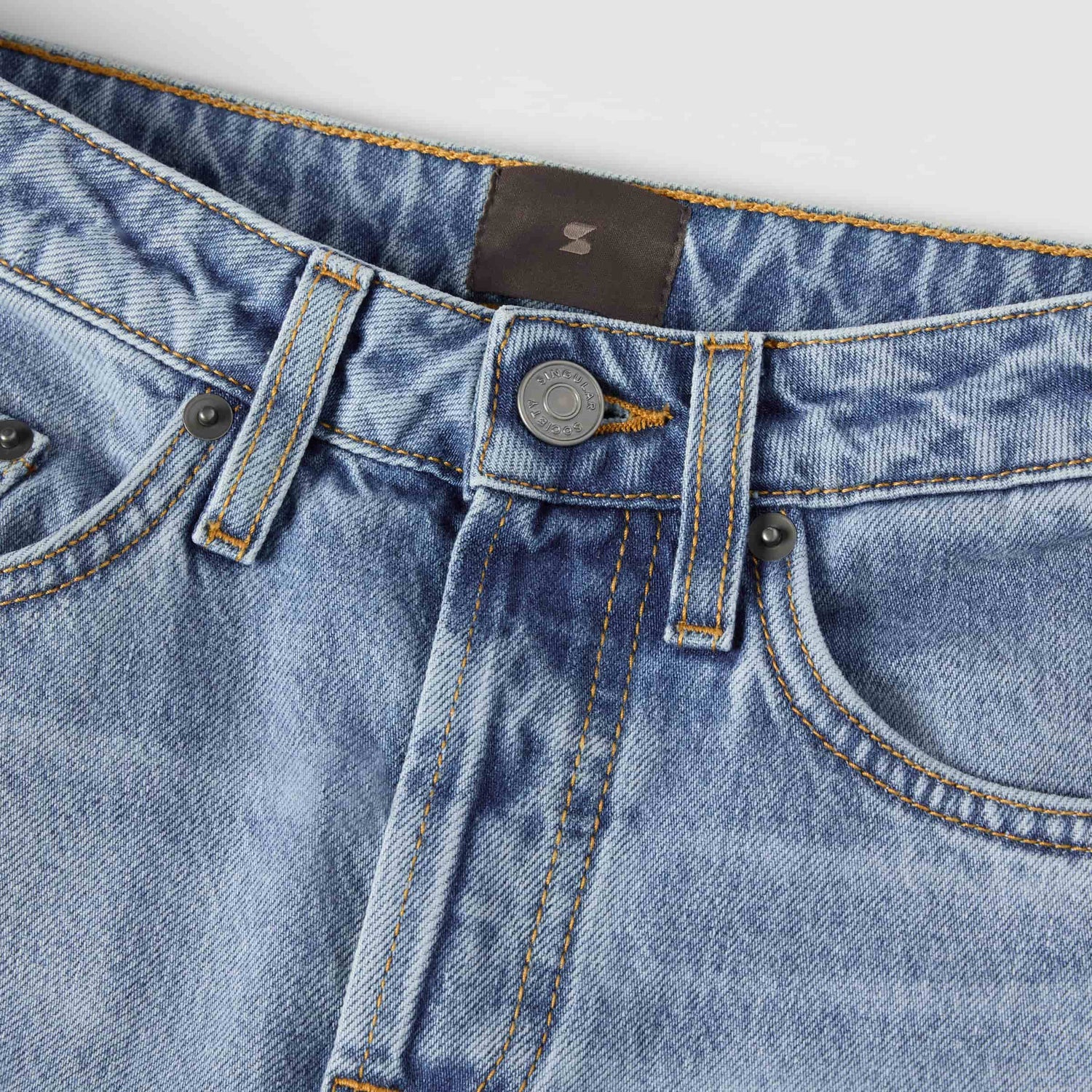 Women's High-Waisted Straight-Leg Denim