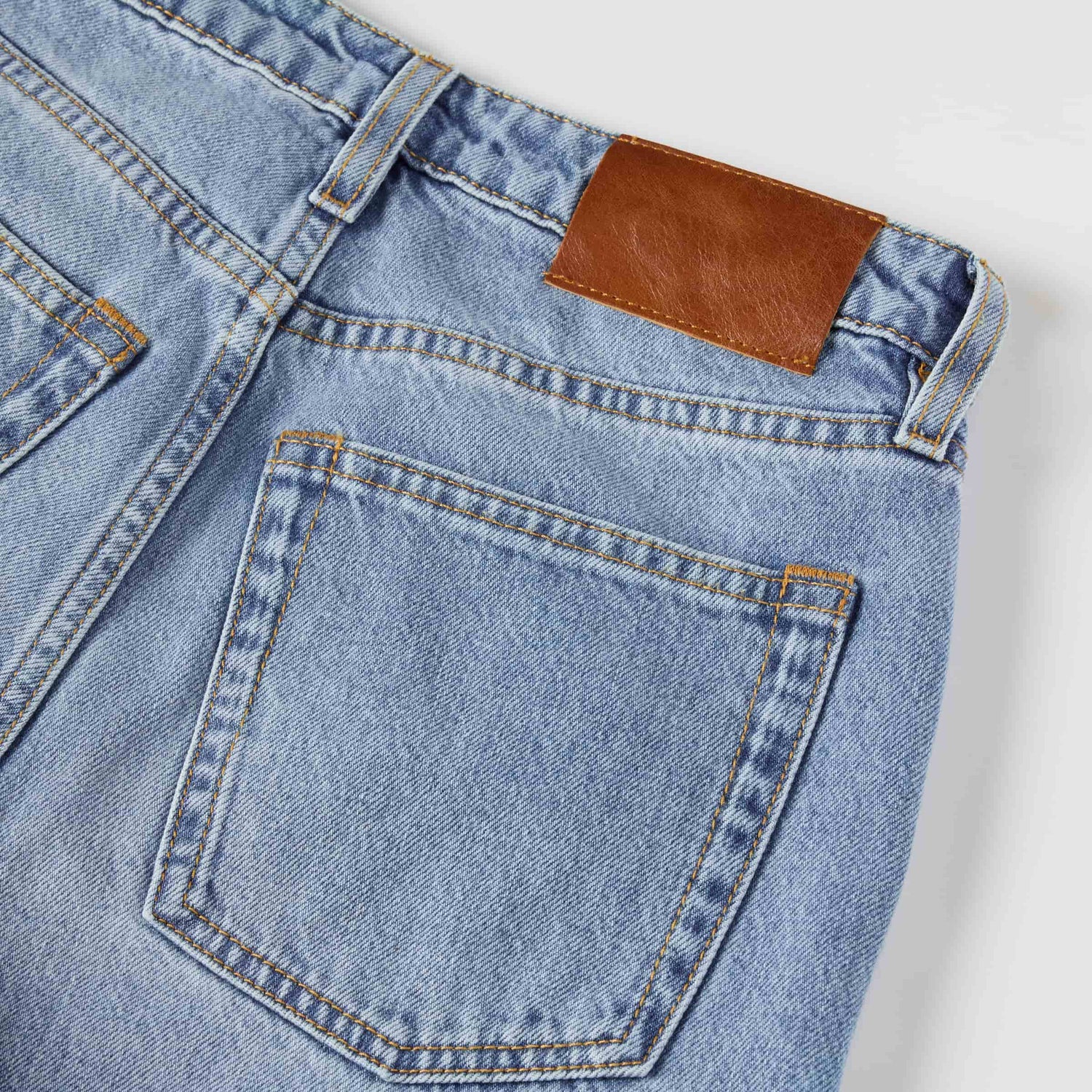 Women's High-Waisted Straight-Leg Denim