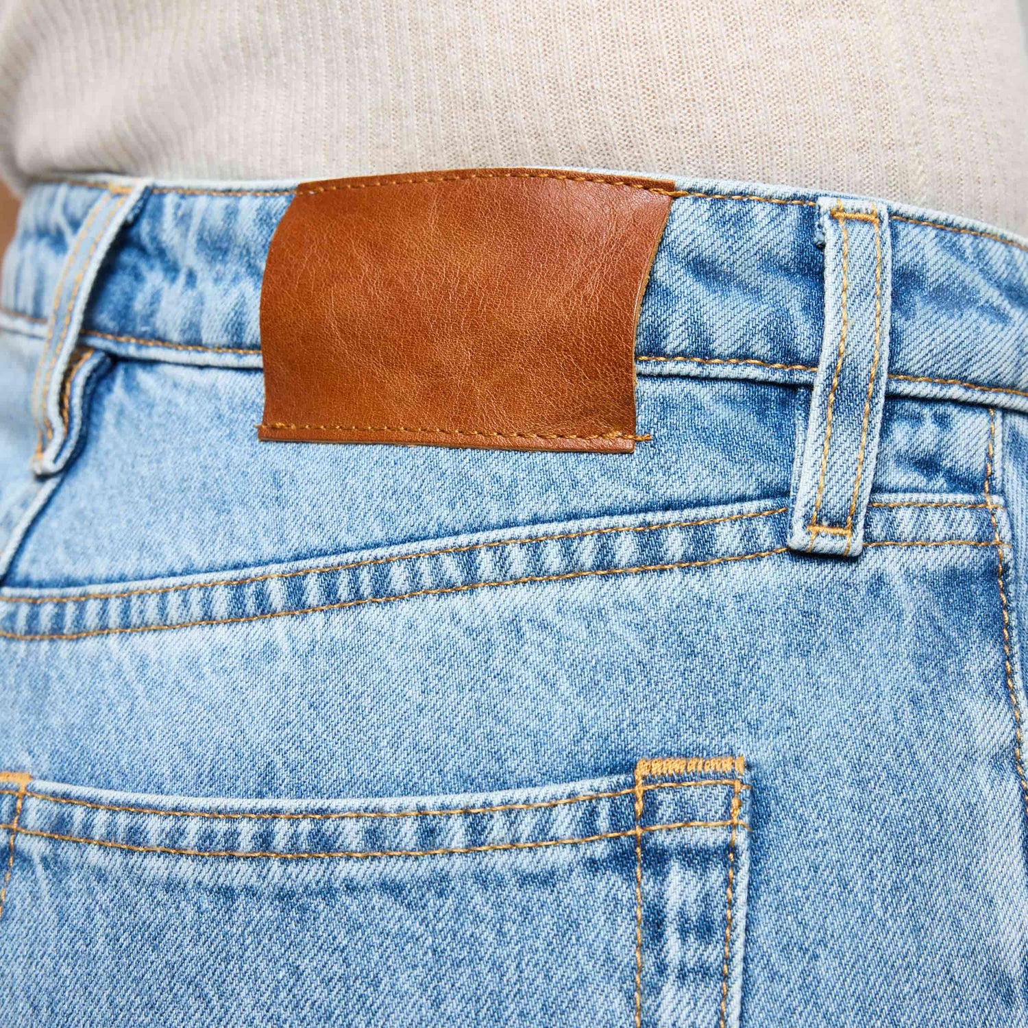 Women's High-Waisted Straight-Leg Denim