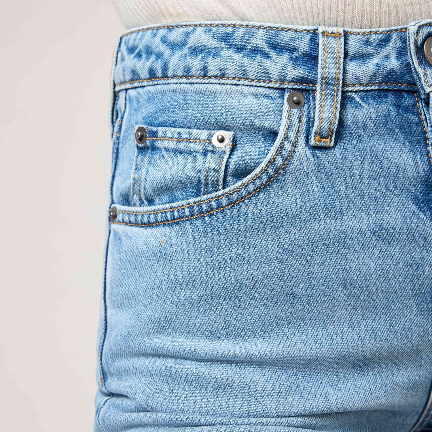 Women's High-Waisted Straight-Leg Denim