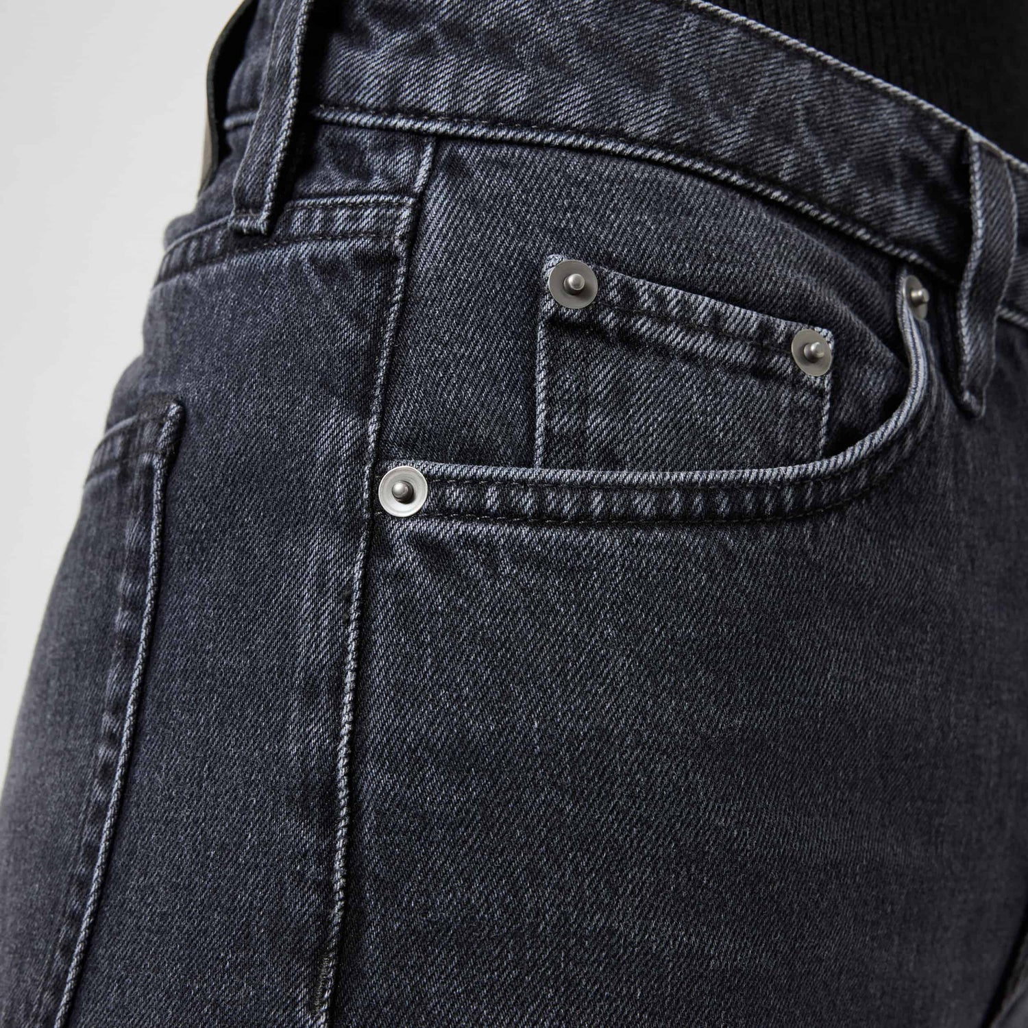 Women's High-Waisted Straight-Leg Denim