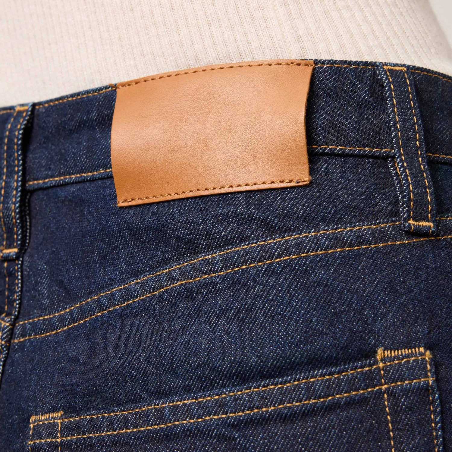 Women's High-Waisted Straight-Leg Denim