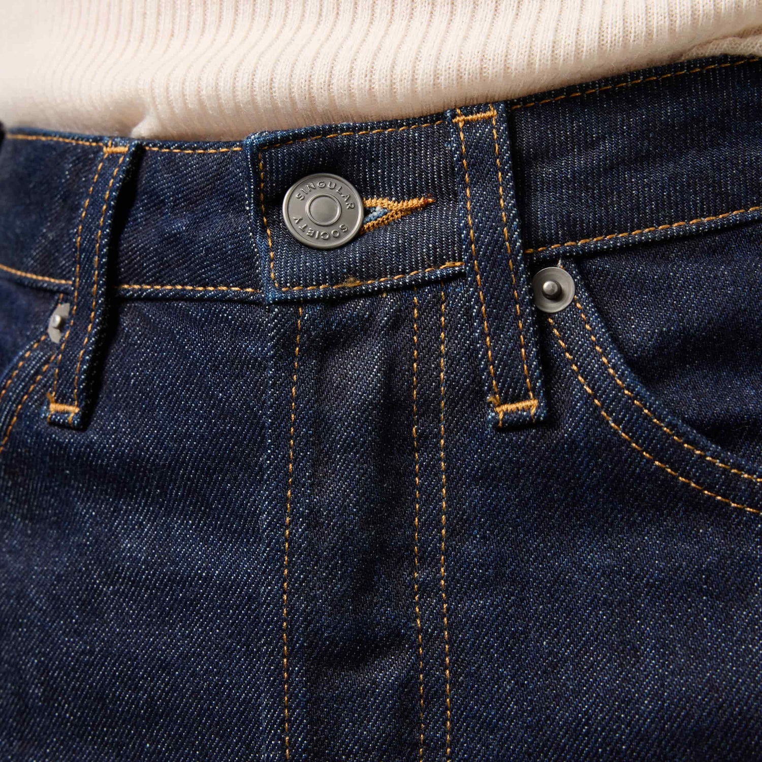 Women's High-Waisted Straight-Leg Denim