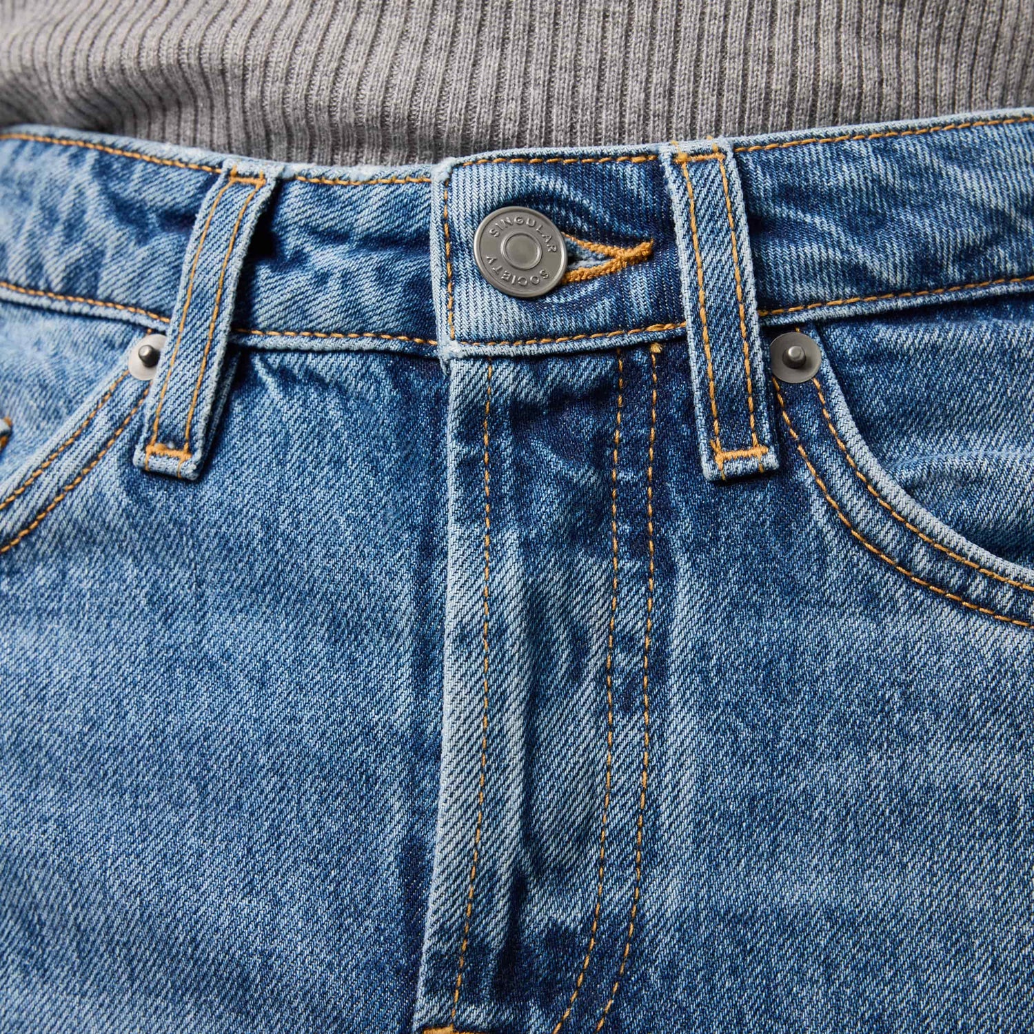 Women's High-Waisted Straight-Leg Denim