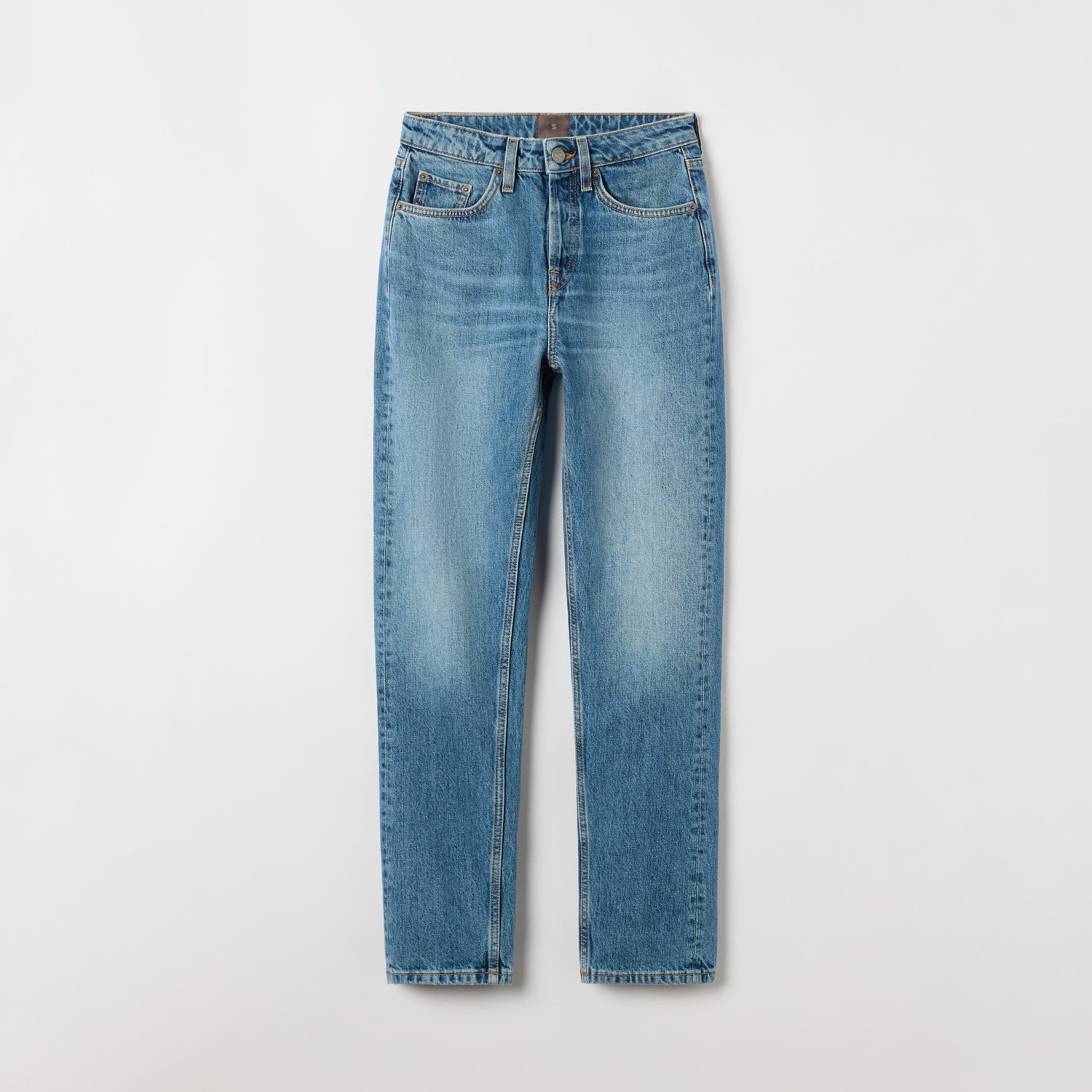 Women's High-Waisted Straight-Leg Denim