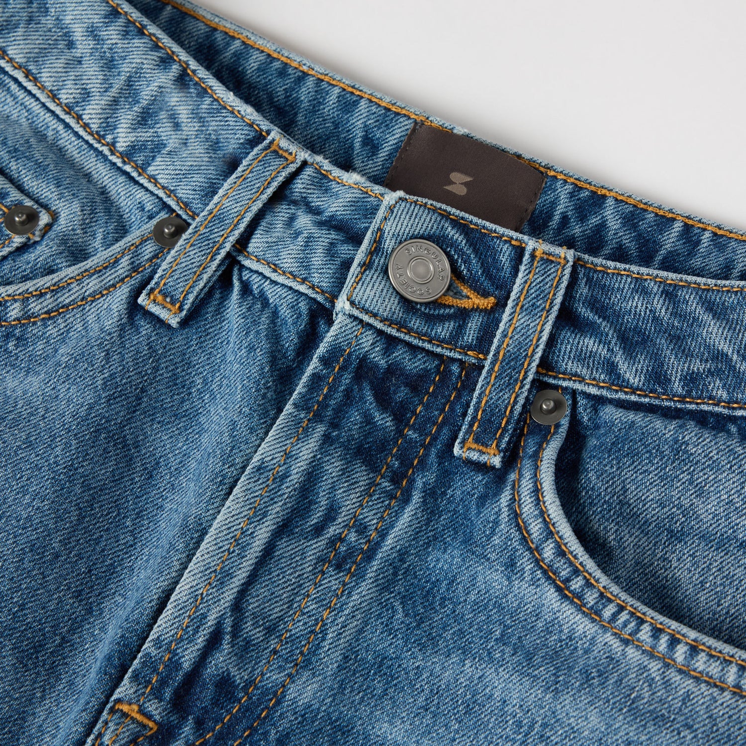 Women's High-Waisted Straight-Leg Denim