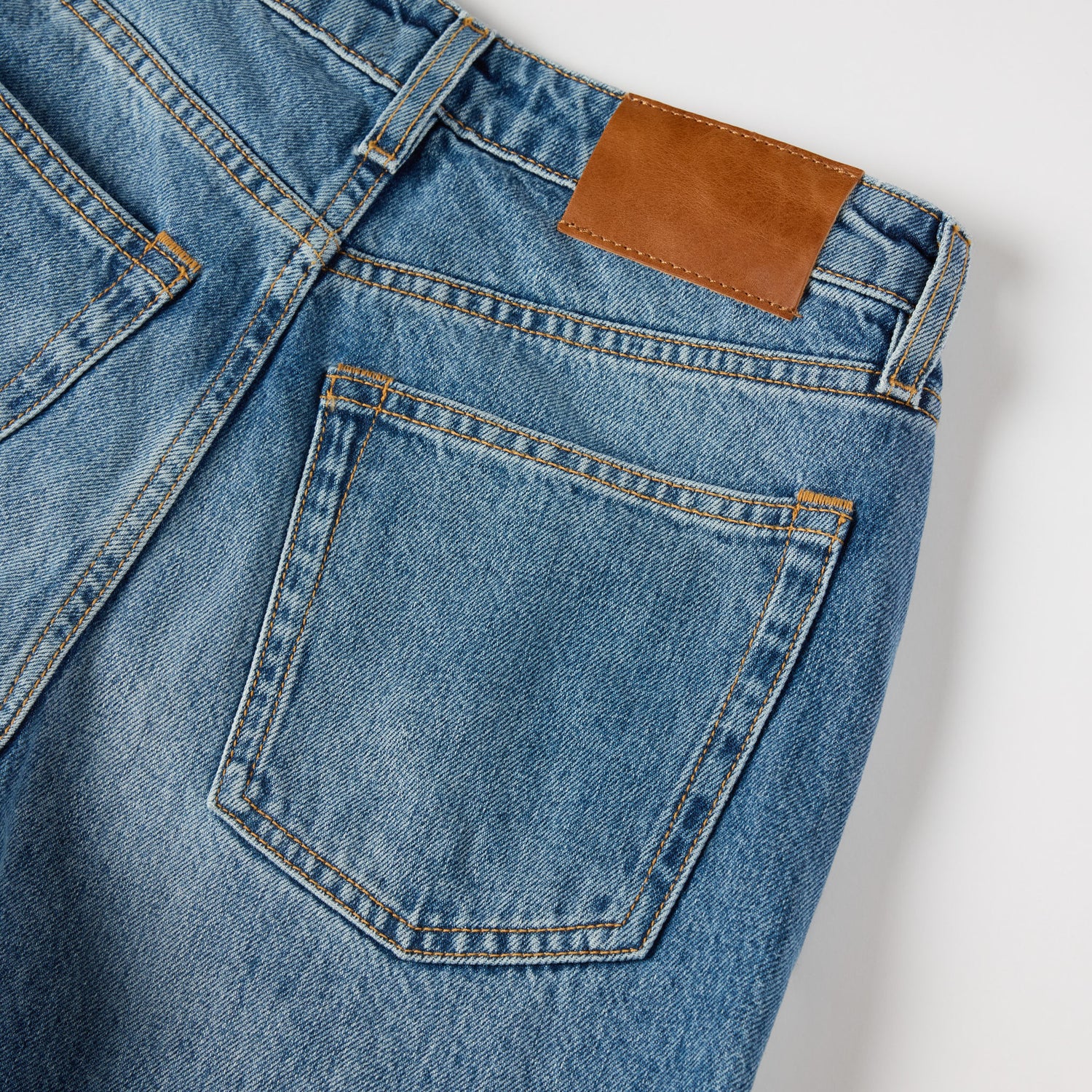 Women's High-Waisted Straight-Leg Denim