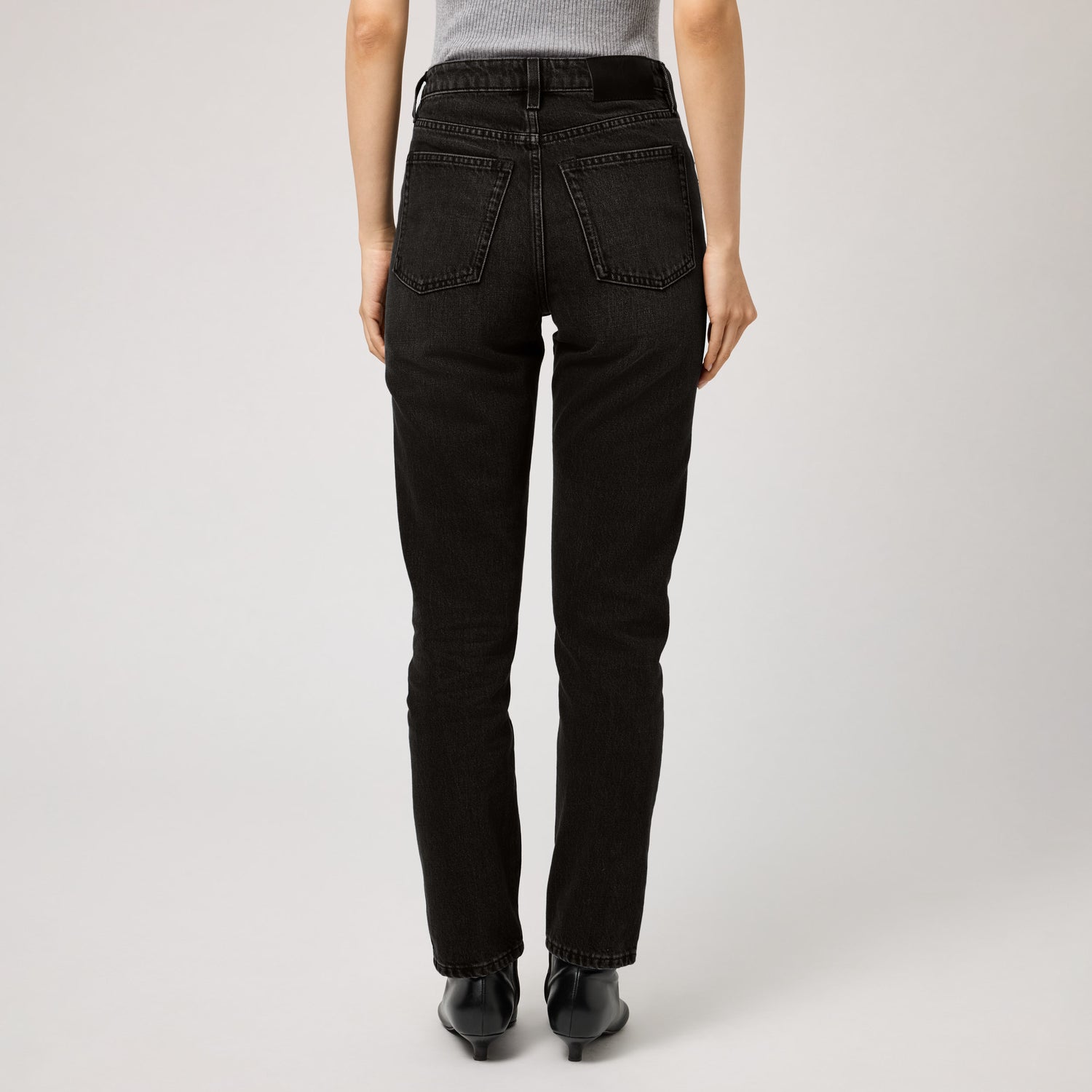 Women's High-Waisted Straight-Leg Denim
