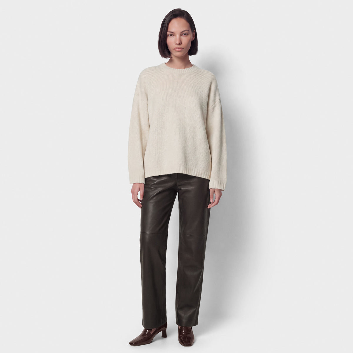 Women's Relaxed Cashmere Bouclé Crewneck