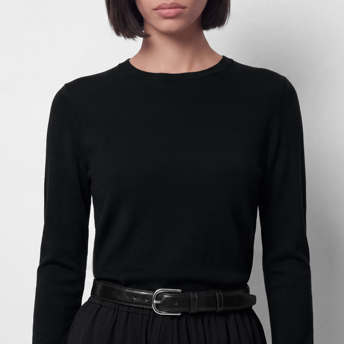 Women's Thin Merino Knitted Top