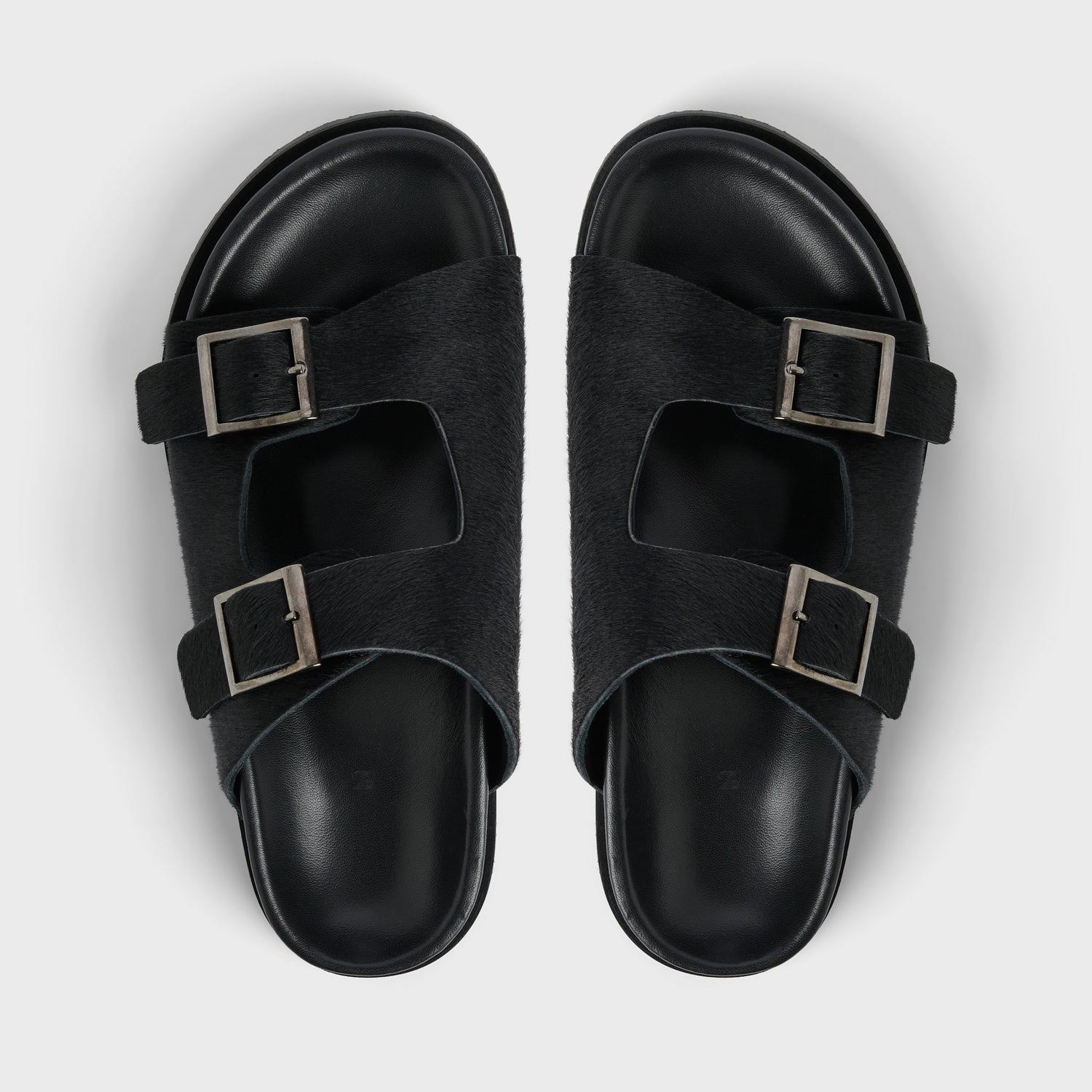 Women's Pony Hair Leather Sandals