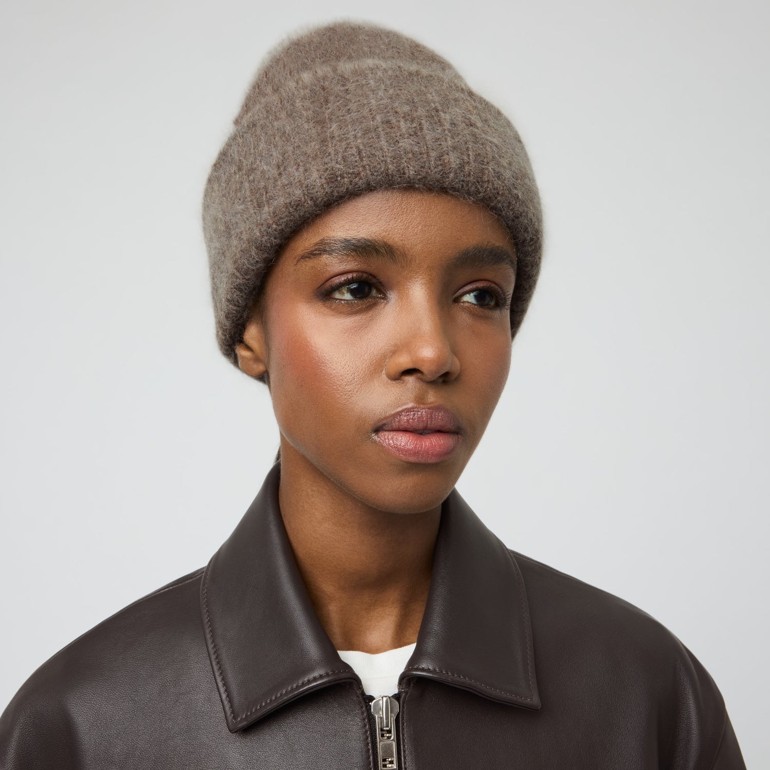 Brushed Cashmere Beanie