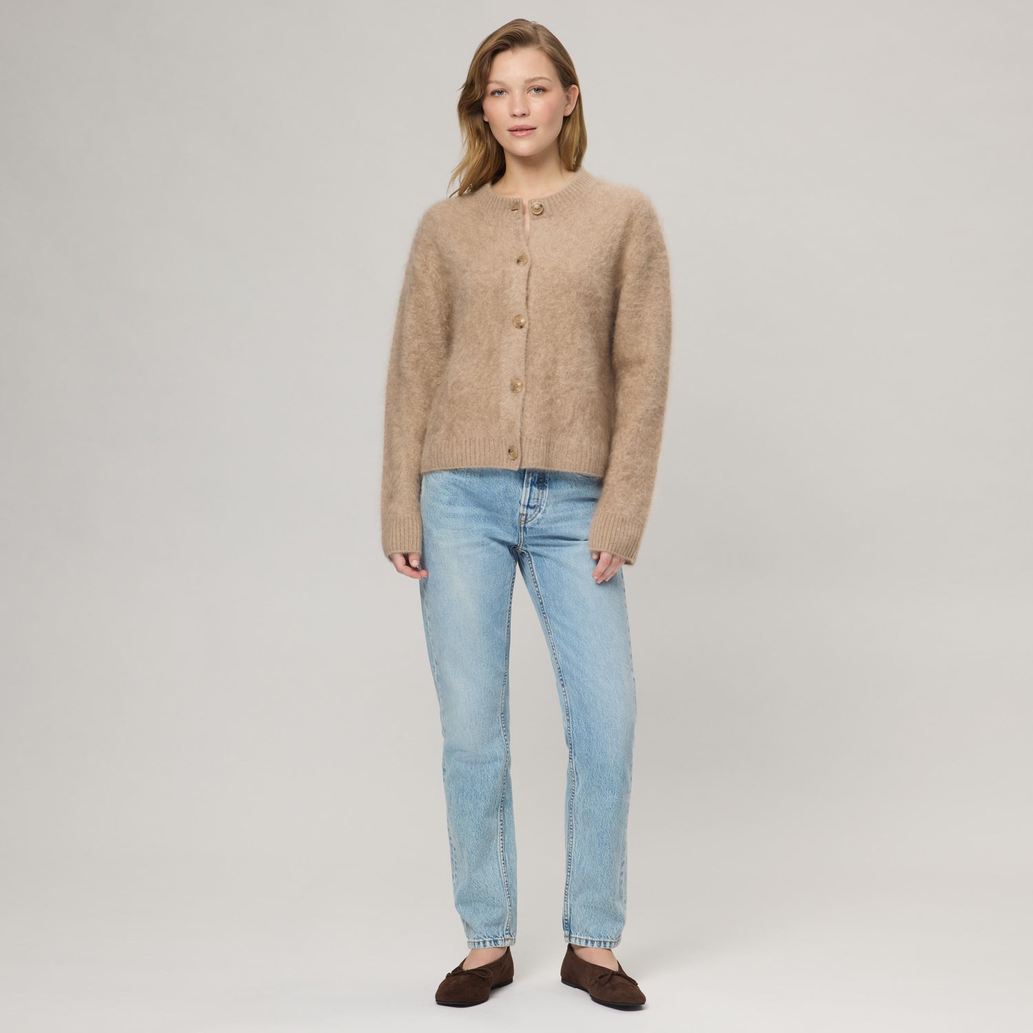 Women's Brushed Cashmere Cardigan