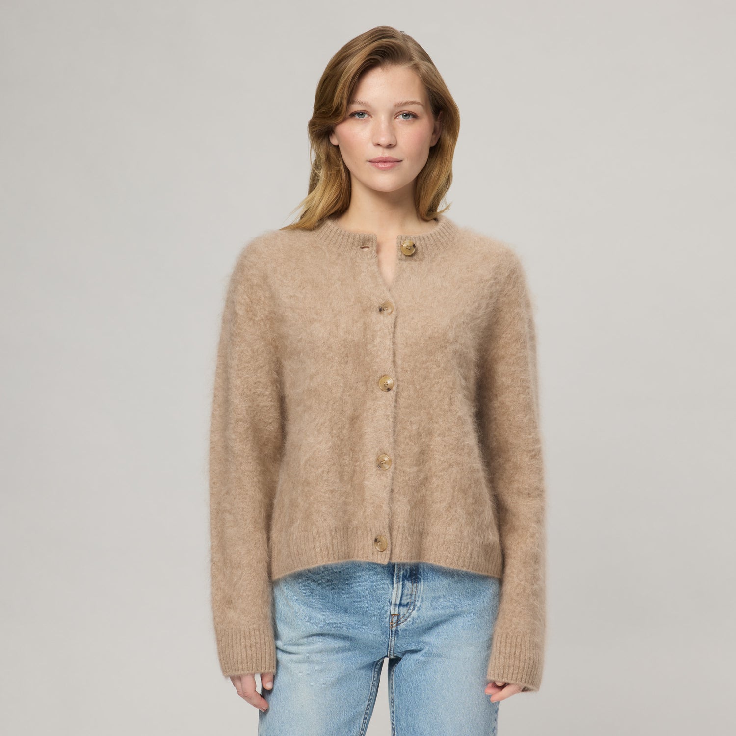 Women's Brushed Cashmere Cardigan