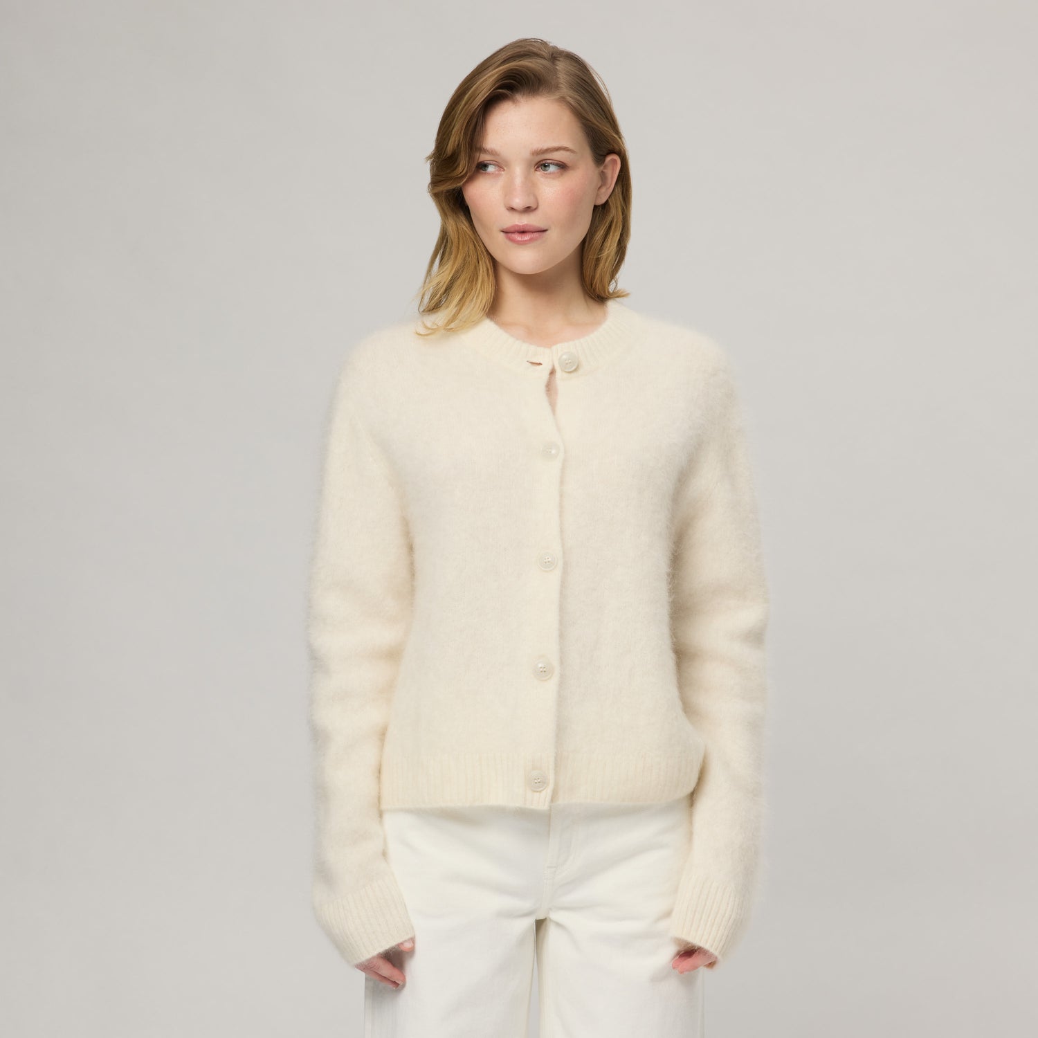 Women's Brushed Cashmere Cardigan