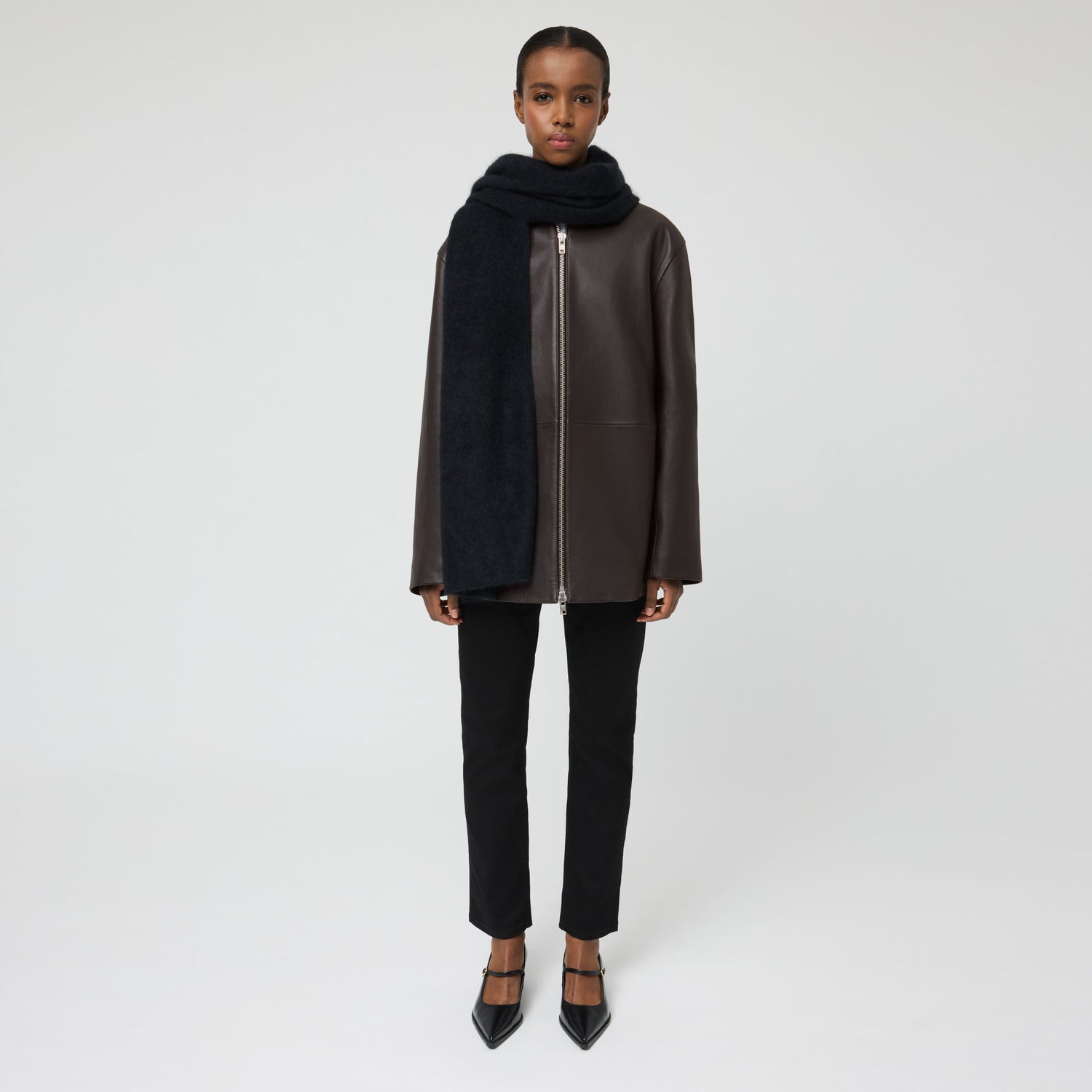 Brushed Cashmere Scarf